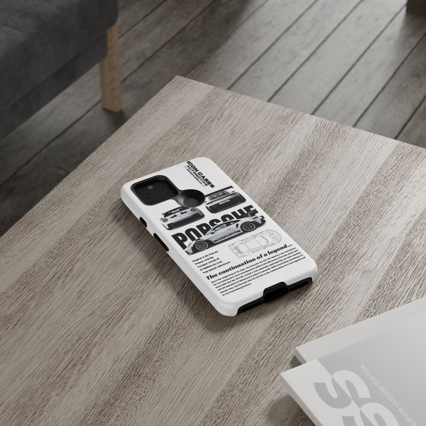 Porsche Phone Case, Tough Car Lover's Gift, Racing Enthusiast Accessory, Durable Auto Merchandise, Birthday Gift for Him