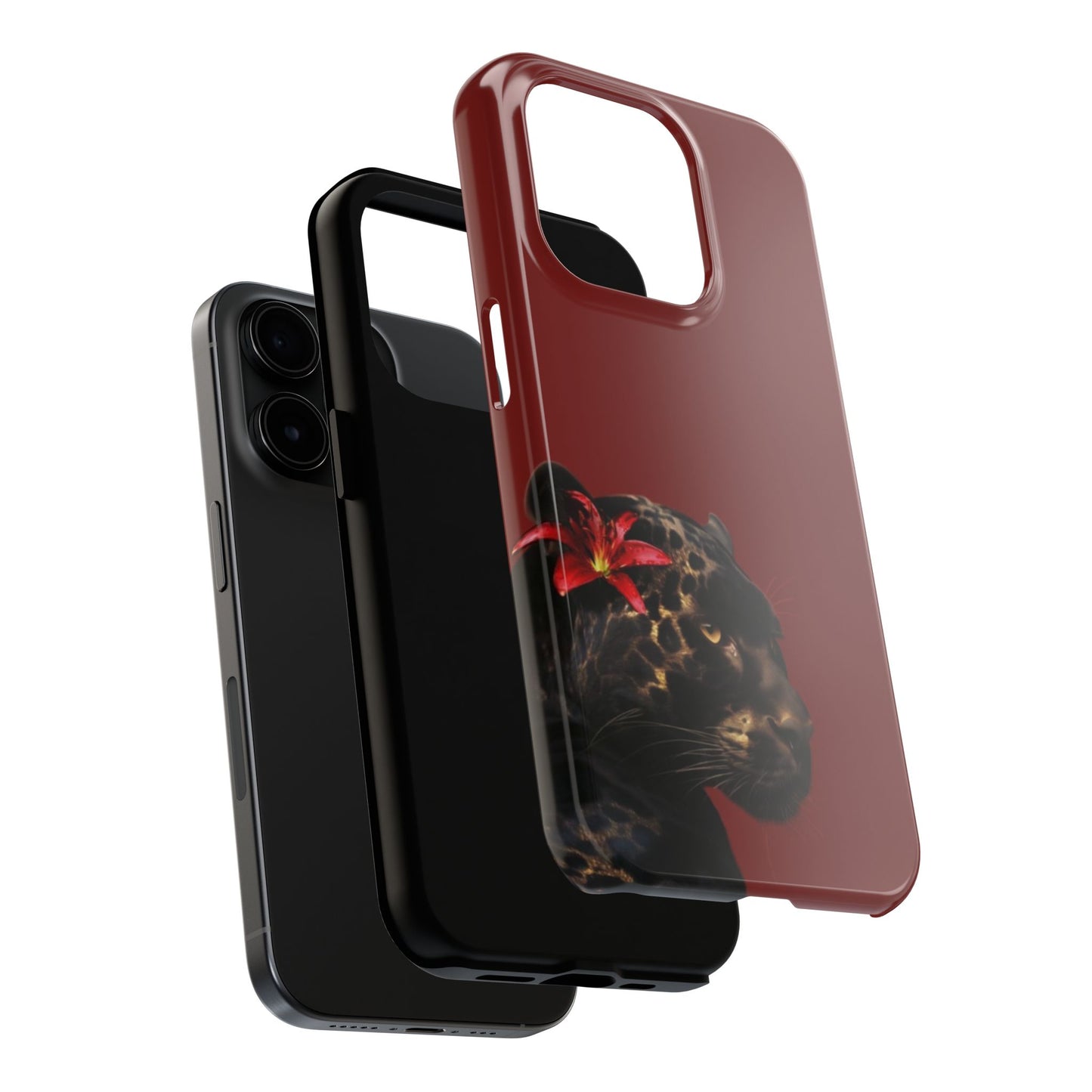 Wild Elegance Tough Phone Case with Panther Design