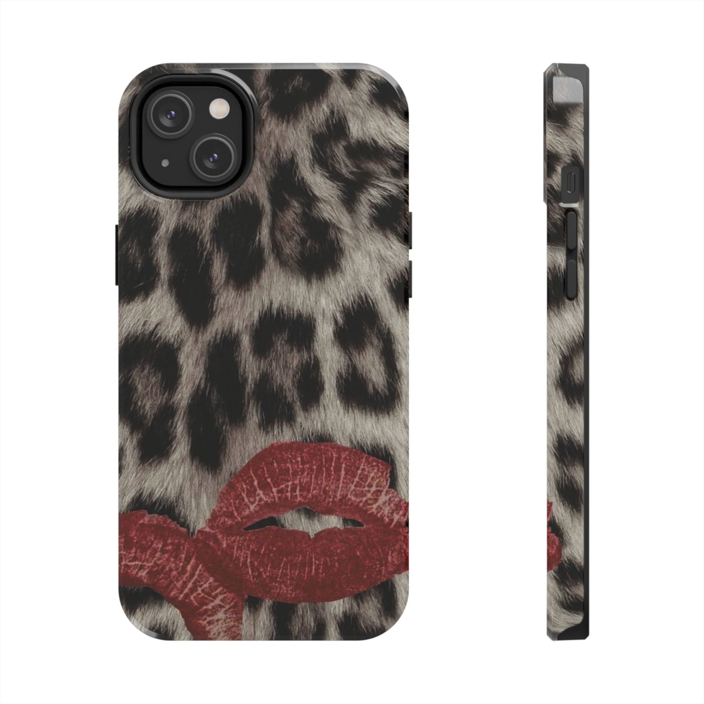 Wild Kiss Leopard Print Phone Case - Tough, Stylish Protection for Trendsetters