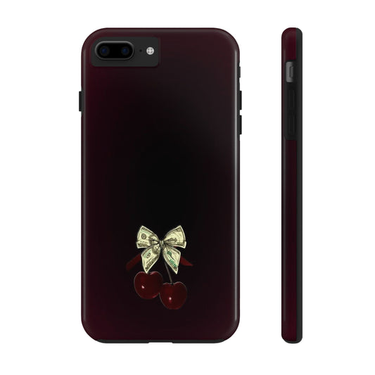 Cherry Bow Tough Phone Case - Stylish & Durable Protection