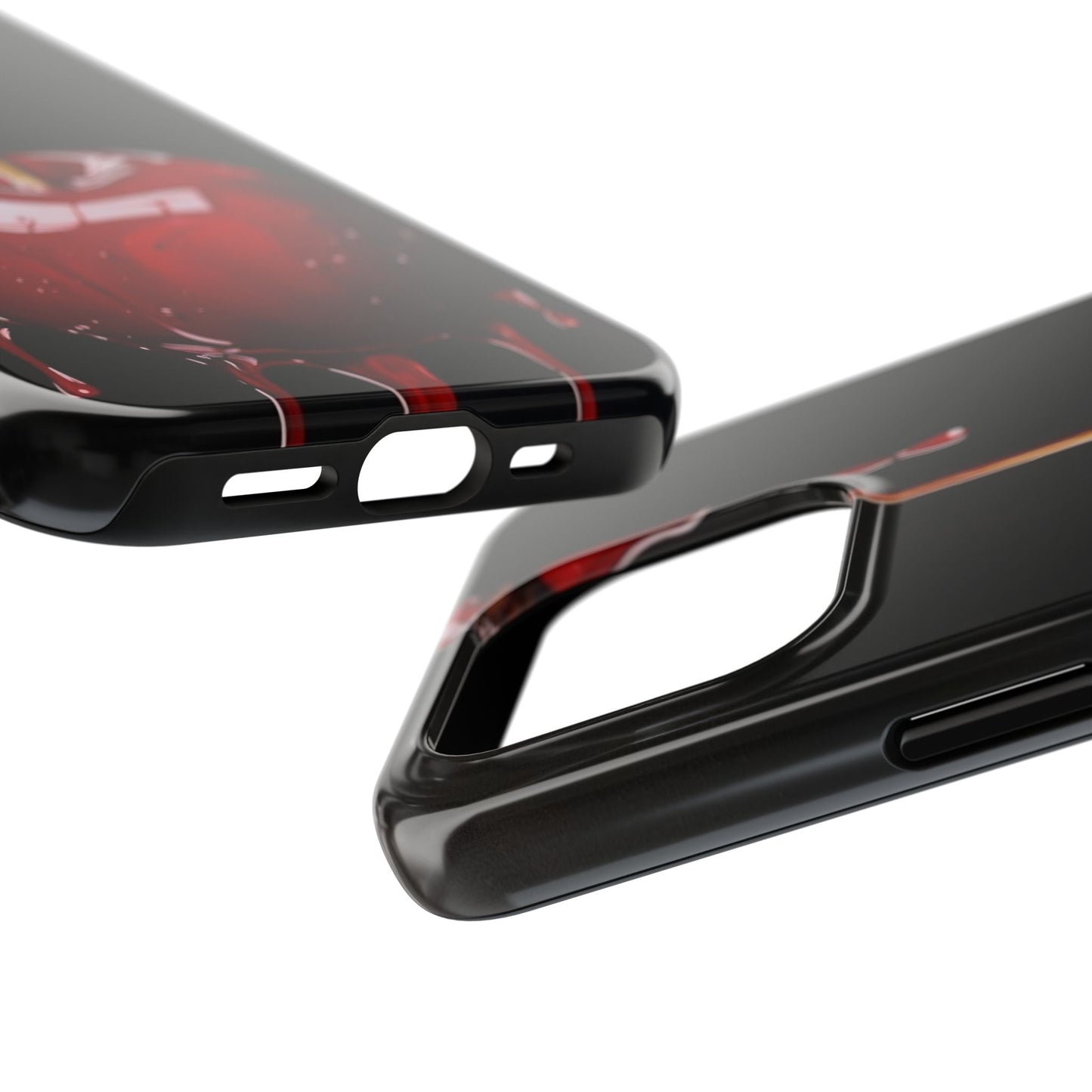 Dripping Cherry Tough Phone Case - Stylish Protection for Your Device