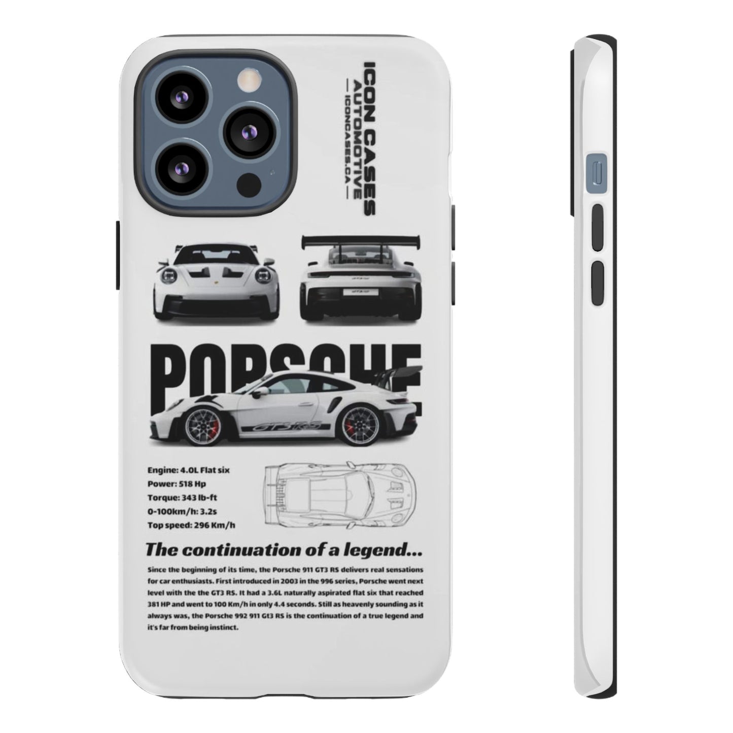 Porsche Phone Case, Tough Car Lover's Gift, Racing Enthusiast Accessory, Durable Auto Merchandise, Birthday Gift for Him