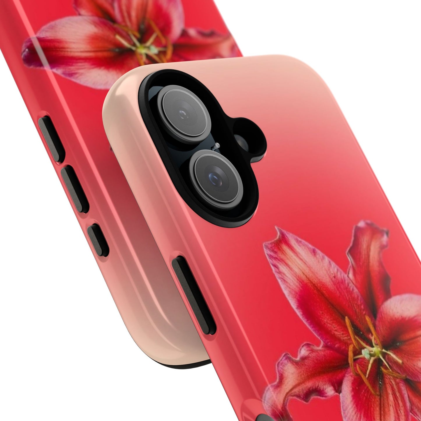 Phone Case - Vibrant Red Lily Glossy & Matte Tough Case