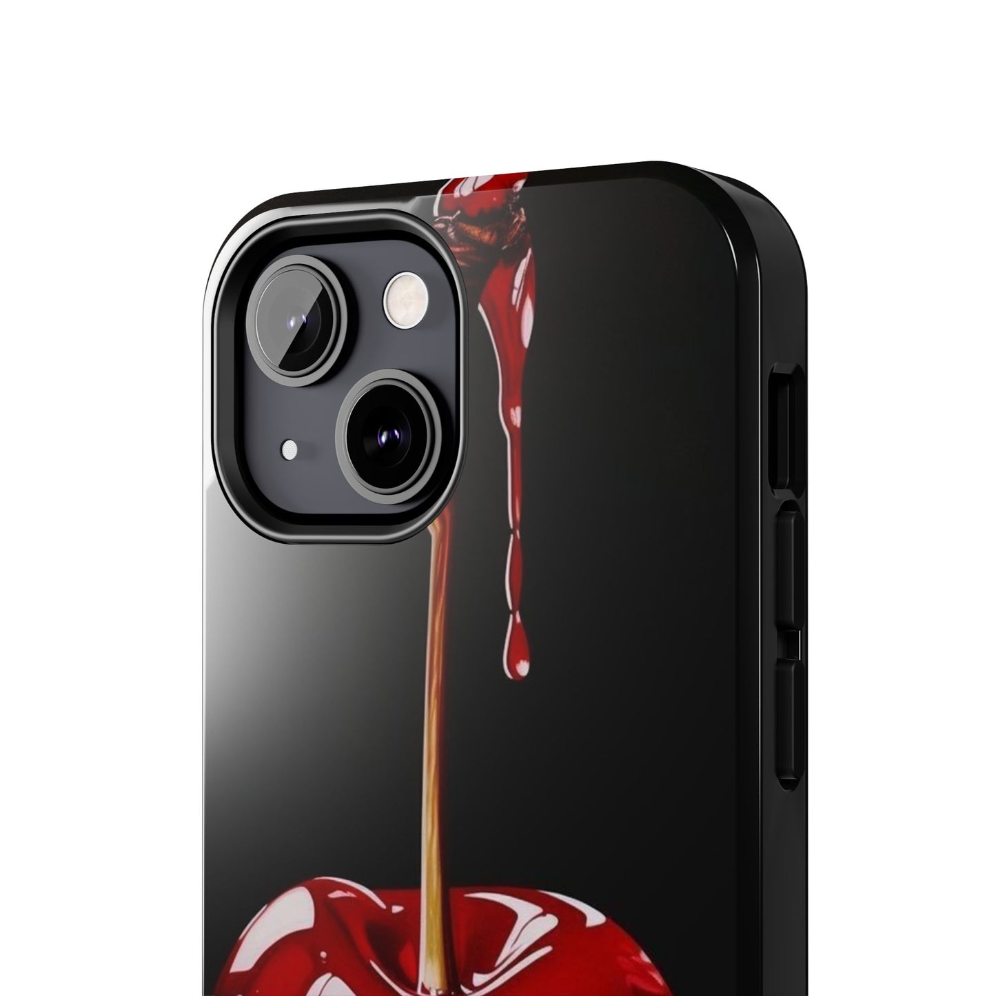 Dripping Cherry Tough Phone Case - Stylish Protection for Your Device