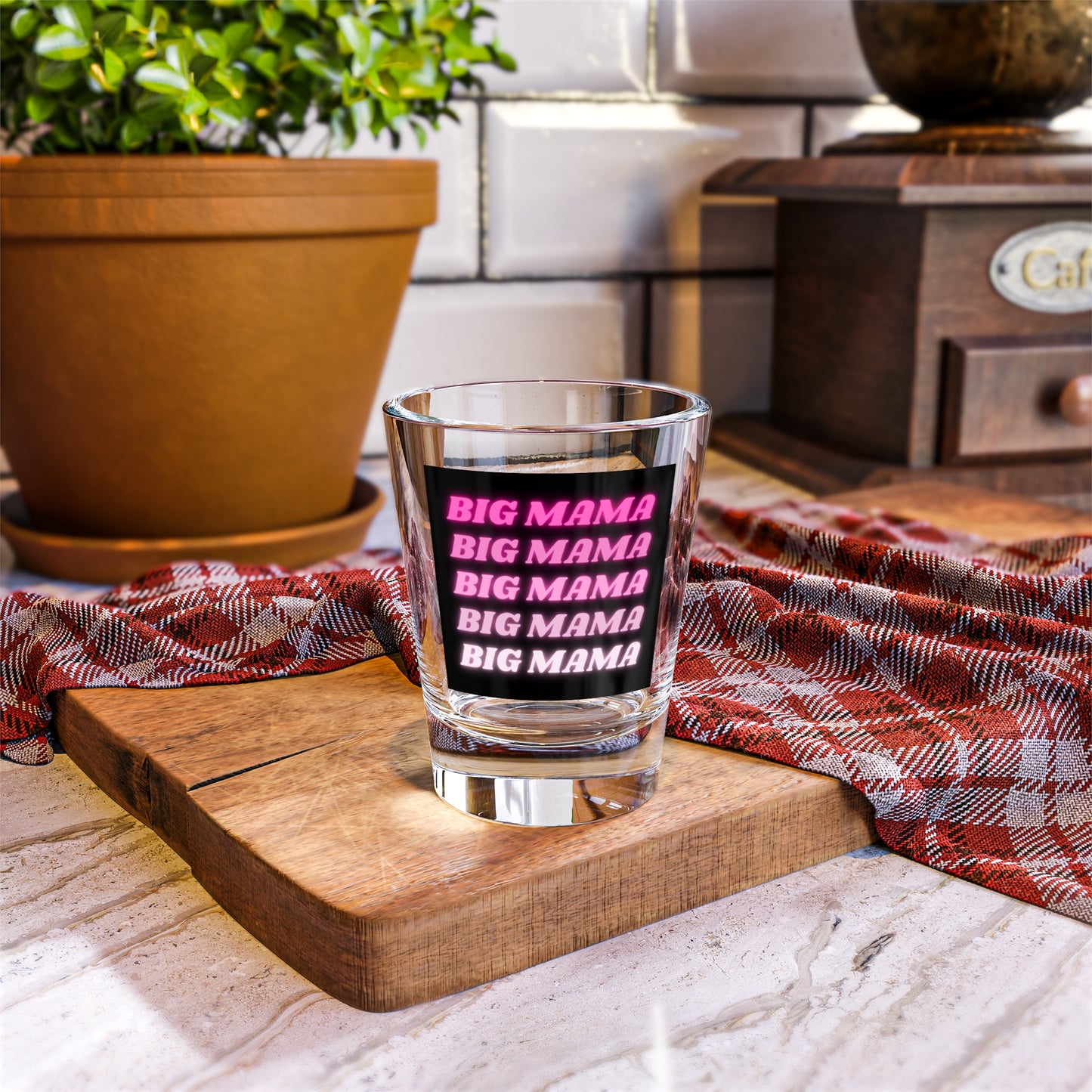 Fun Pink "Big Mama" Shot Glass for Party Lovers, Unique Gift for Moms, Fun Cocktails, Birthday Celebrations, Bachelorette Parties
