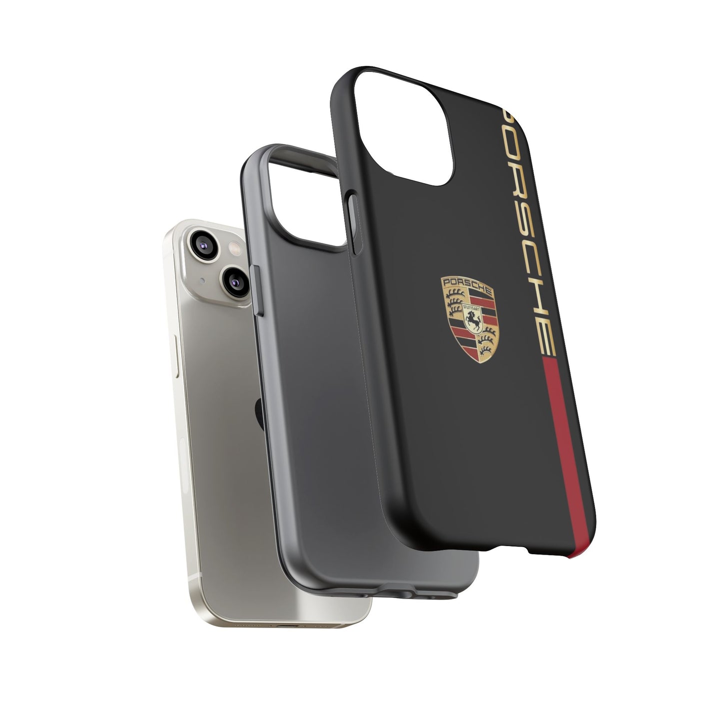 Porsche Tough Phone Case, Durable Car Lover Accessory, Protective Cover, Gift for Auto Enthusiasts, Racing Themed Phone Accessory
