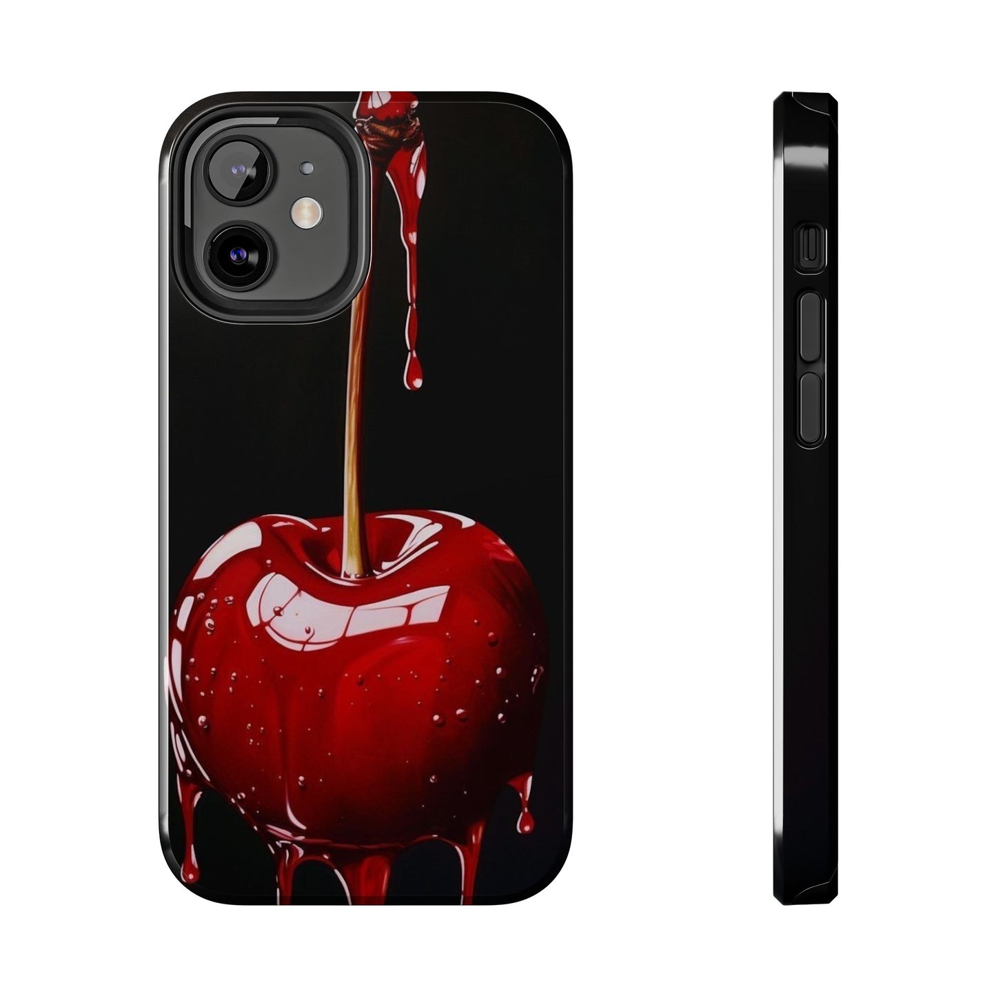 Dripping Cherry Tough Phone Case - Stylish Protection for Your Device