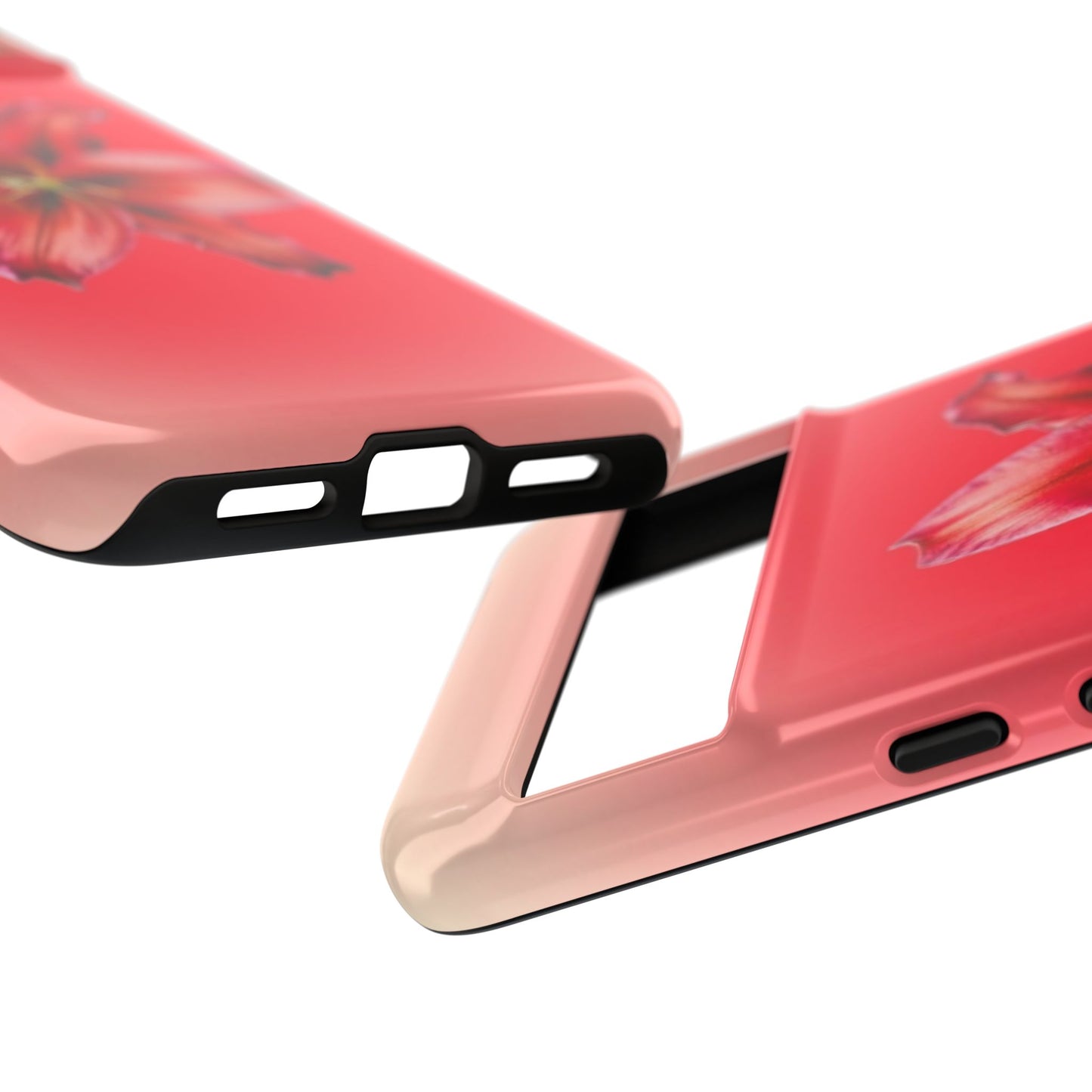 Phone Case - Vibrant Red Lily Glossy & Matte Tough Case