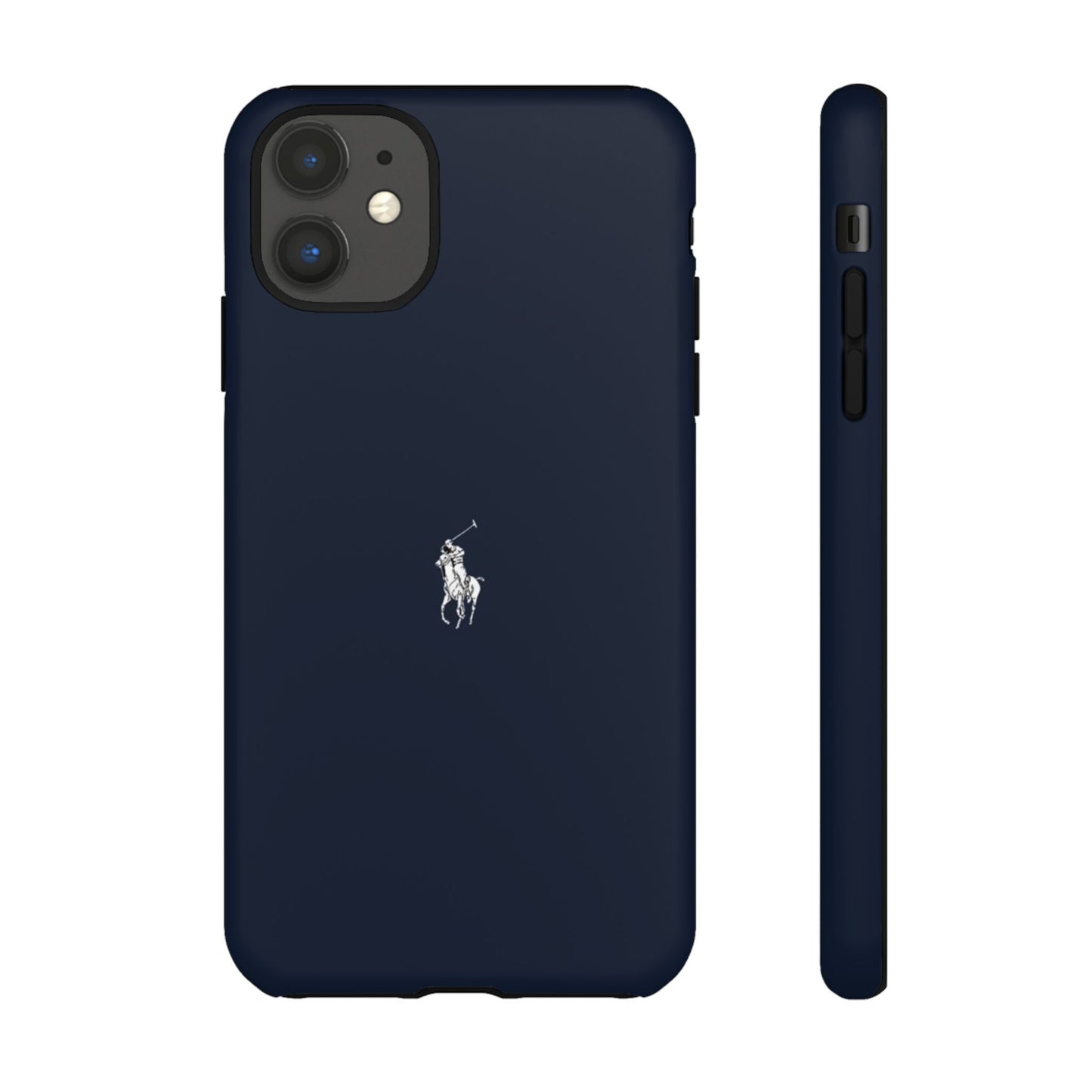Navy Polo Logo Tough Phone Case — Slim Protective iPhone Cover