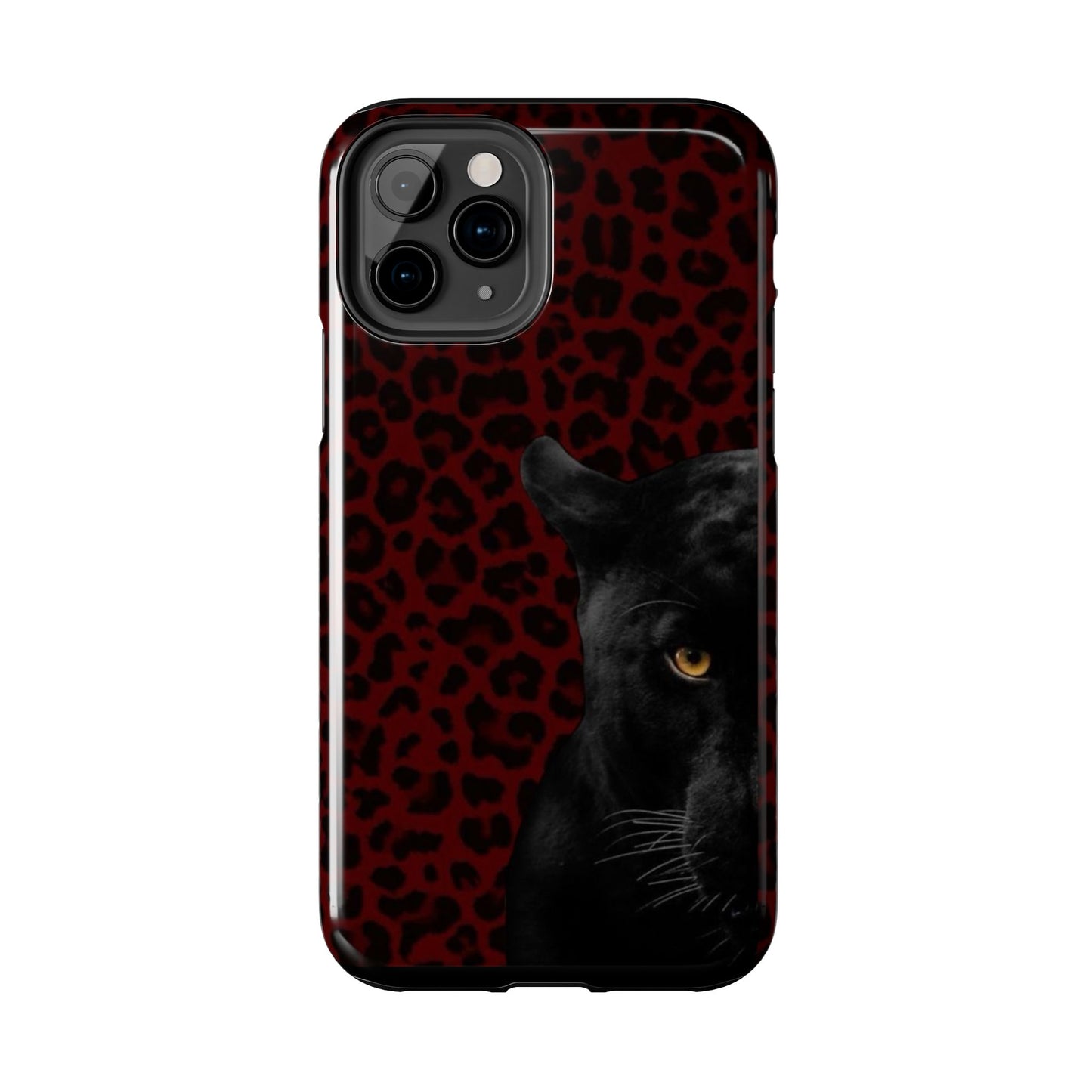 Panther Print Tough Phone Case – Stylish and Durable Protection