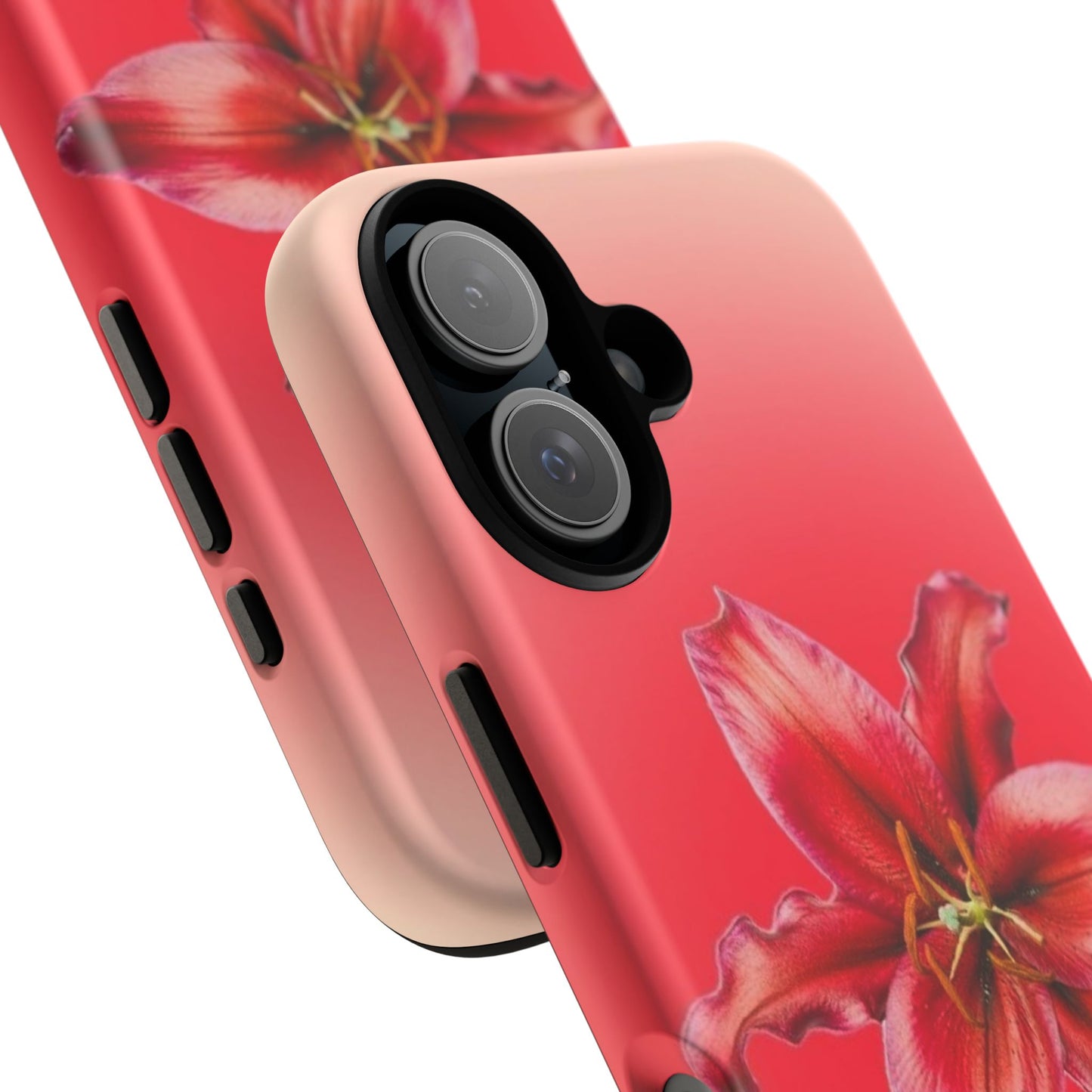 Phone Case - Vibrant Red Lily Glossy & Matte Tough Case