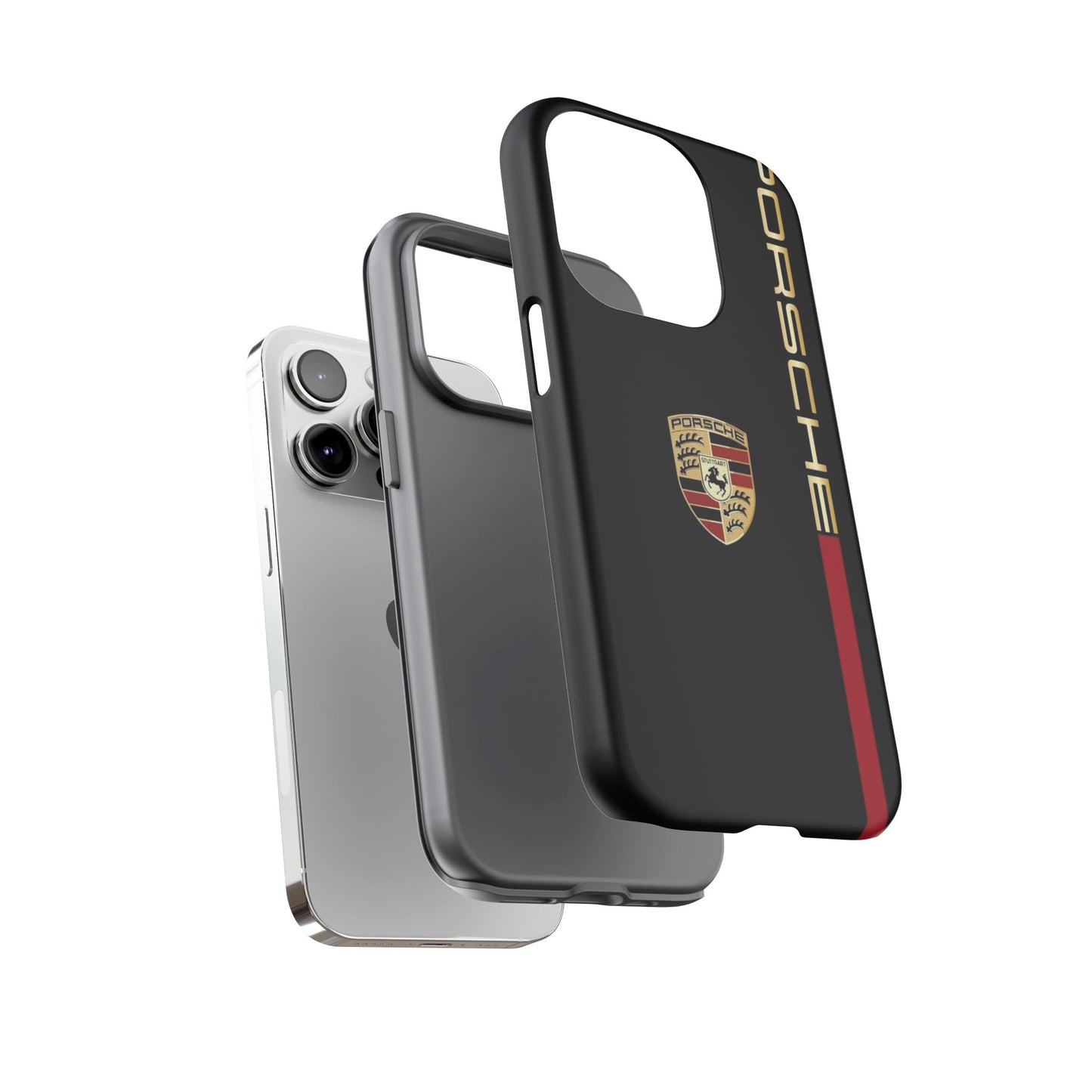 Porsche Tough Phone Case, Durable Car Lover Accessory, Protective Cover, Gift for Auto Enthusiasts, Racing Themed Phone Accessory