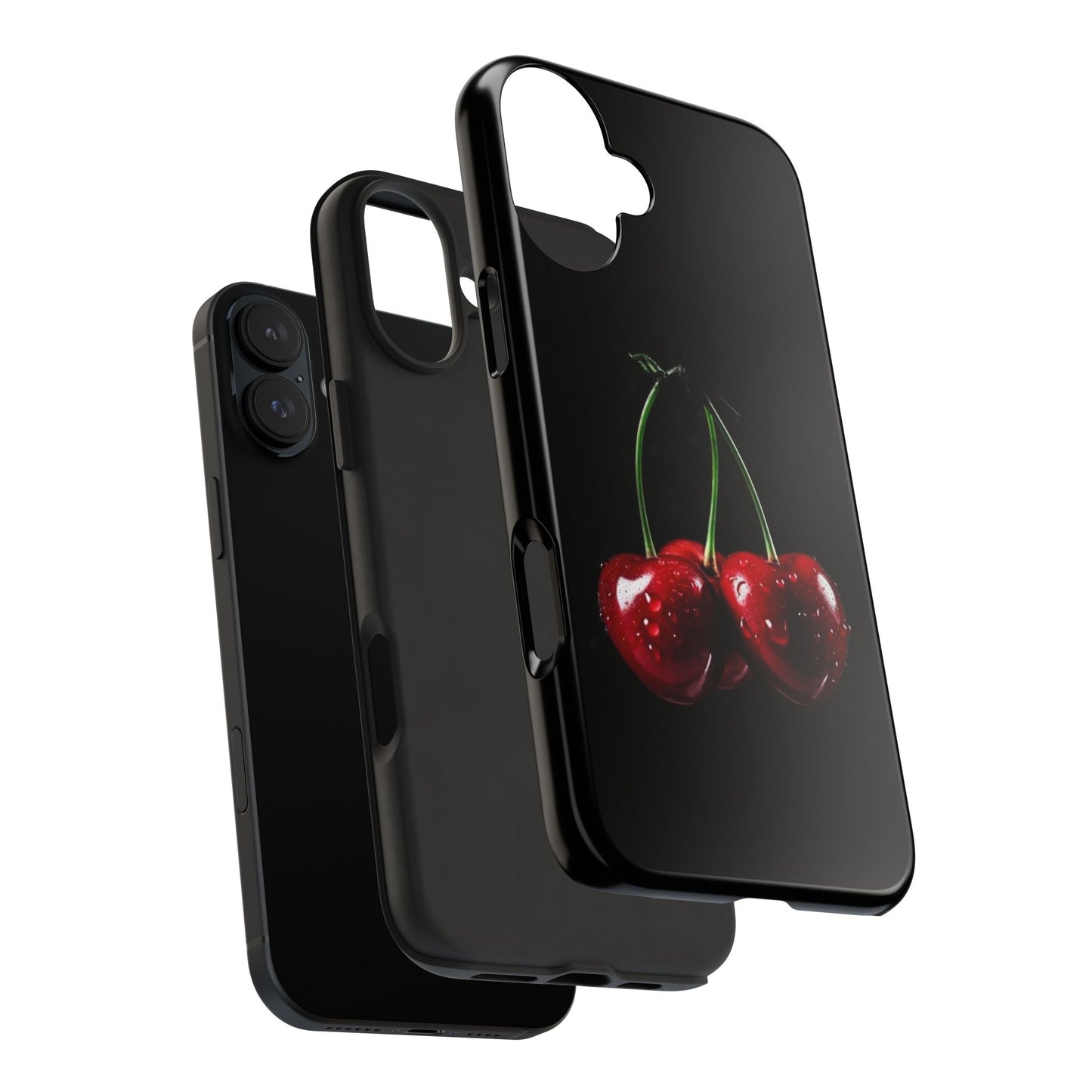 Cherry Splash Tough Phone Case - Durable, Stylish Protection
