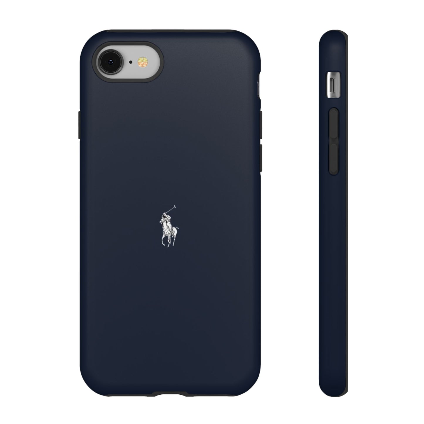 Navy Polo Logo Tough Phone Case — Slim Protective iPhone Cover