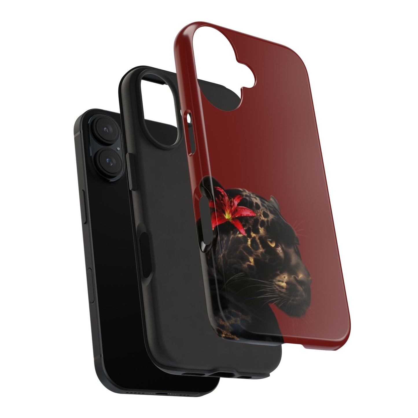 Wild Elegance Tough Phone Case with Panther Design