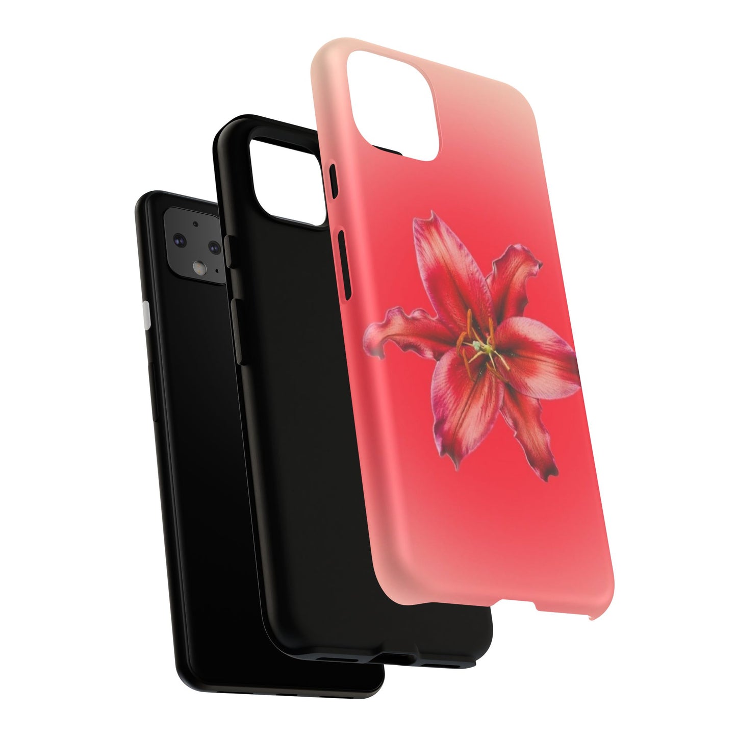 Phone Case - Vibrant Red Lily Glossy & Matte Tough Case