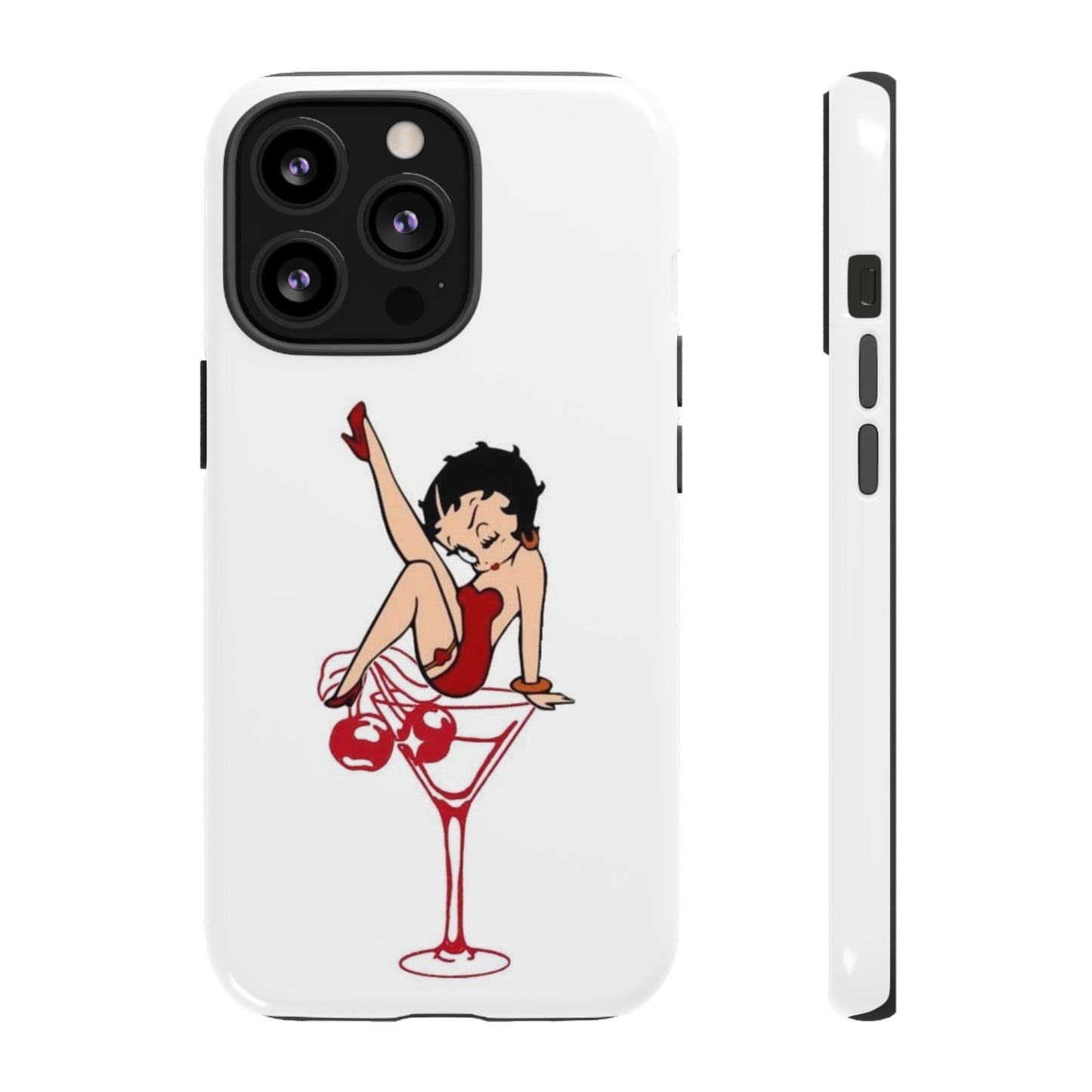 Betty Boop Martini Phone Case - Stylish Tough Cases for Fun Lovers