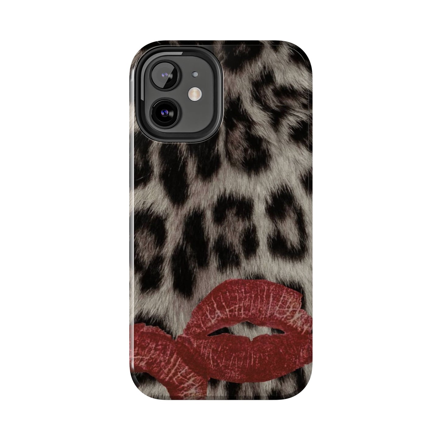 Wild Kiss Leopard Print Phone Case - Tough, Stylish Protection for Trendsetters