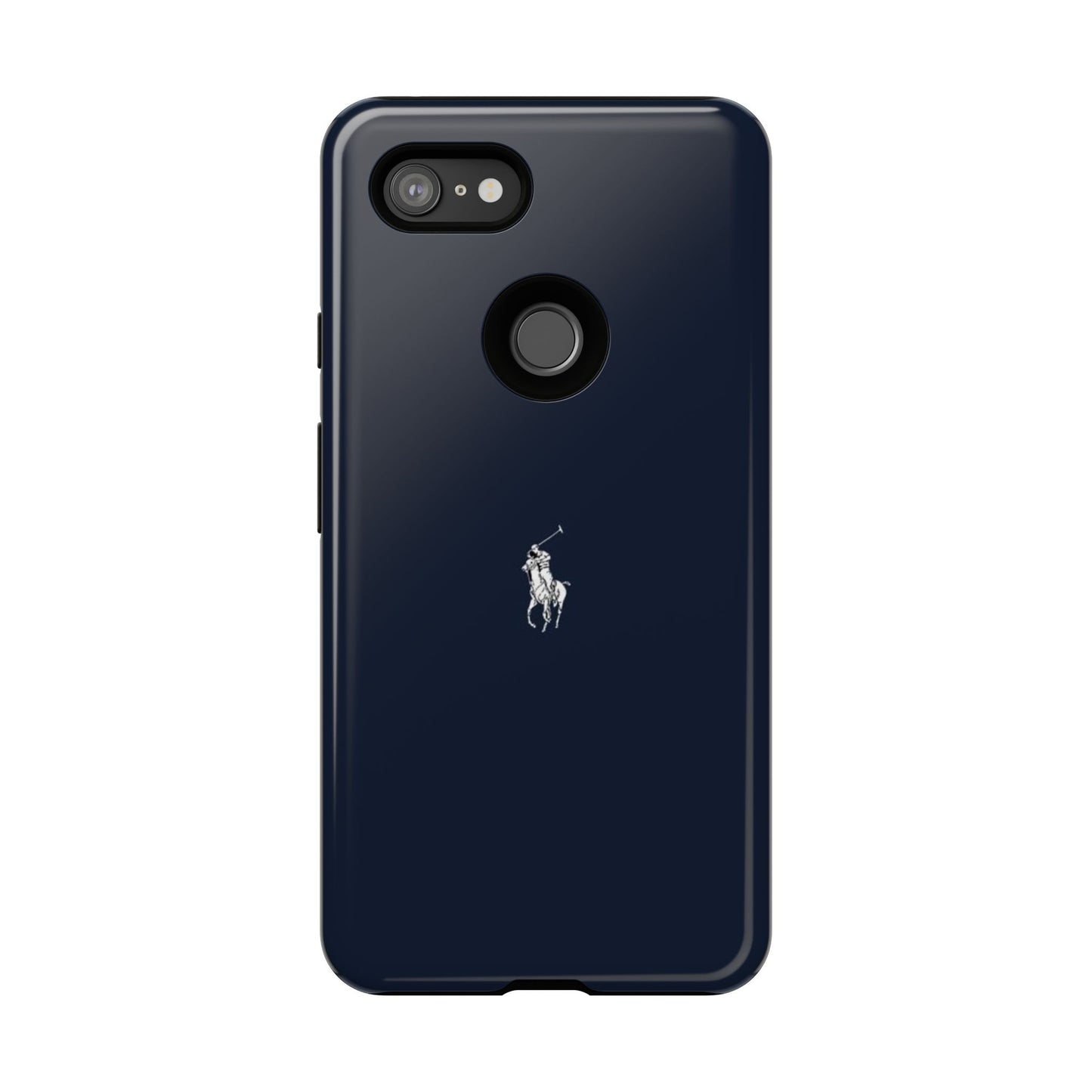 Navy Polo Logo Tough Phone Case — Slim Protective iPhone Cover