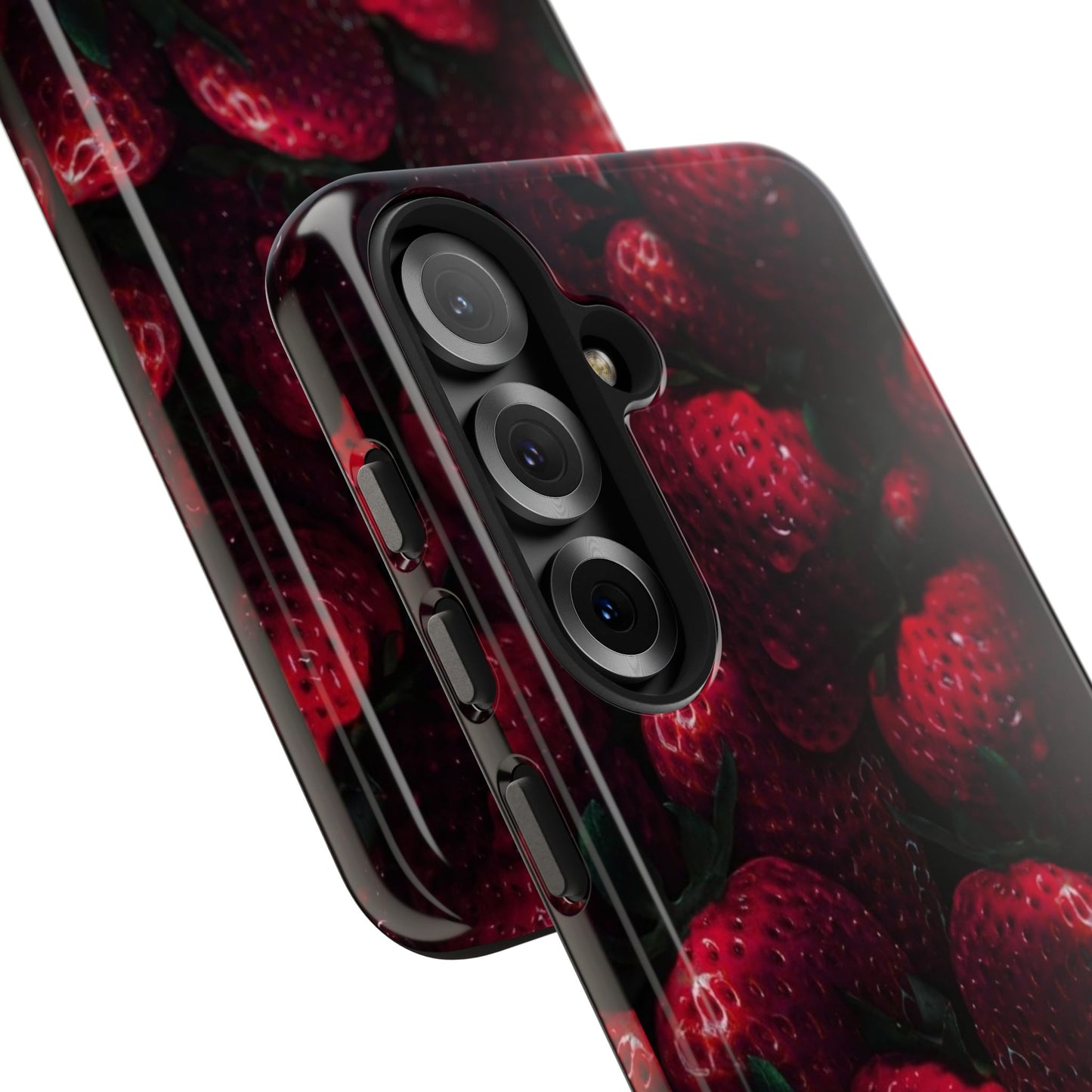 Berry Burst Tough Phone Case - Durable Protection with Strawberry Design