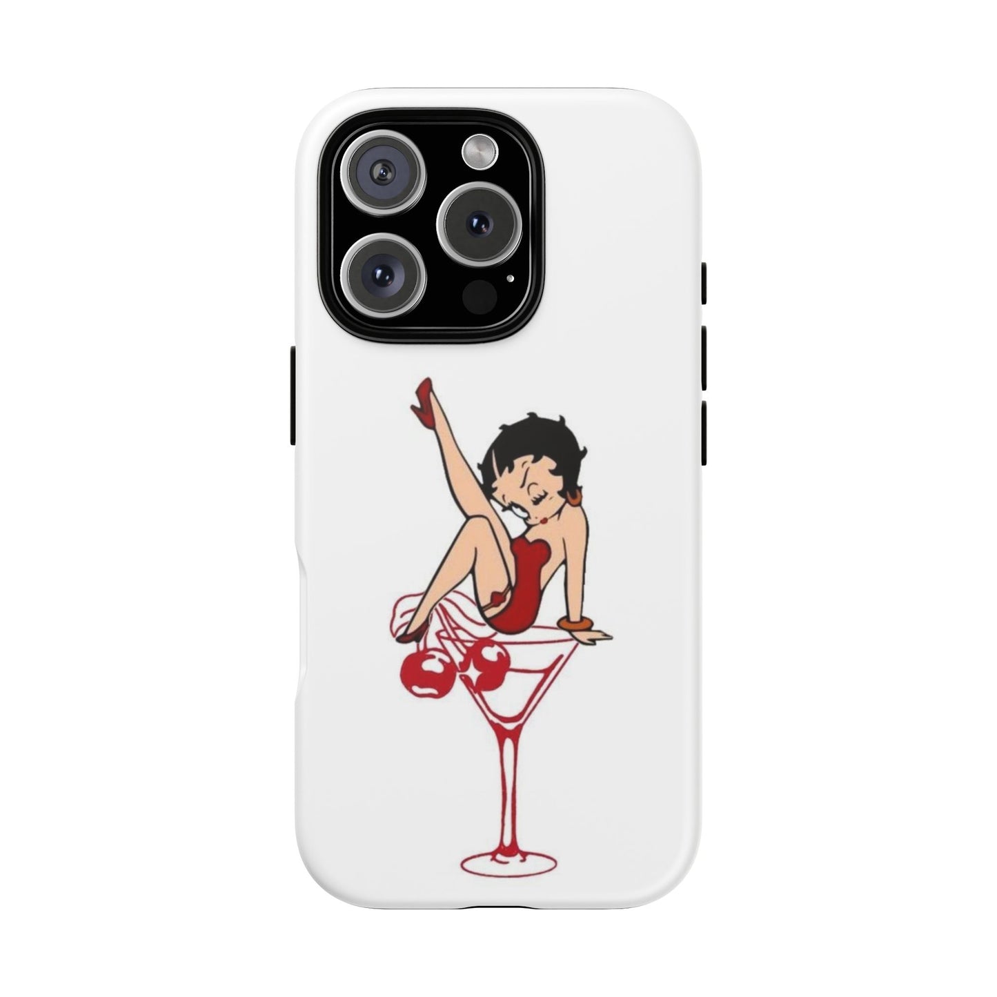 Betty Boop Martini Phone Case - Stylish Tough Cases for Fun Lovers