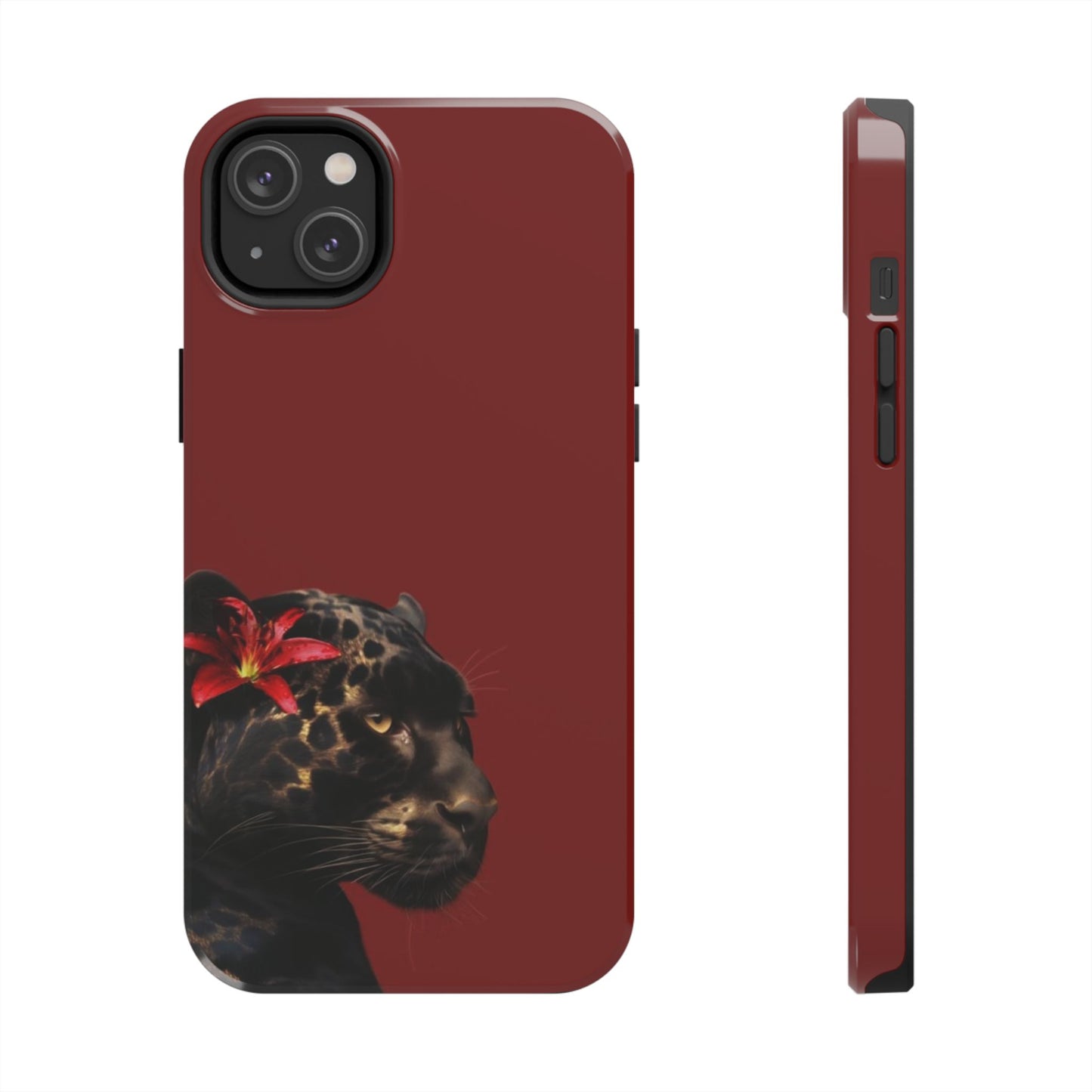 Wild Elegance Tough Phone Case with Panther Design