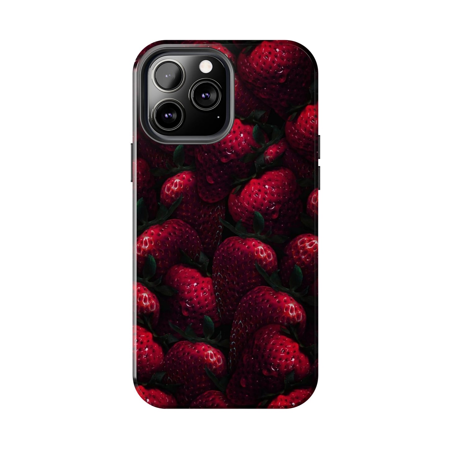 Berry Burst Tough Phone Case - Durable Protection with Strawberry Design