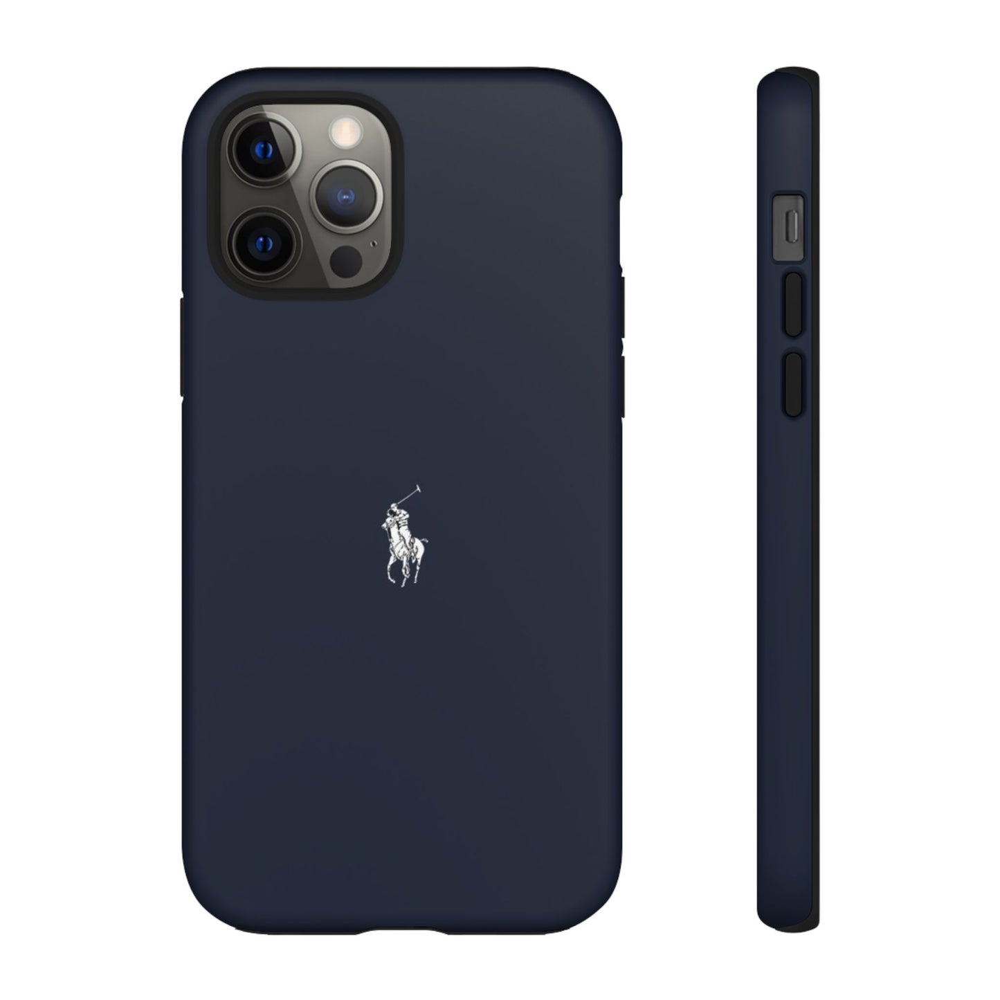 Navy Polo Logo Tough Phone Case — Slim Protective iPhone Cover