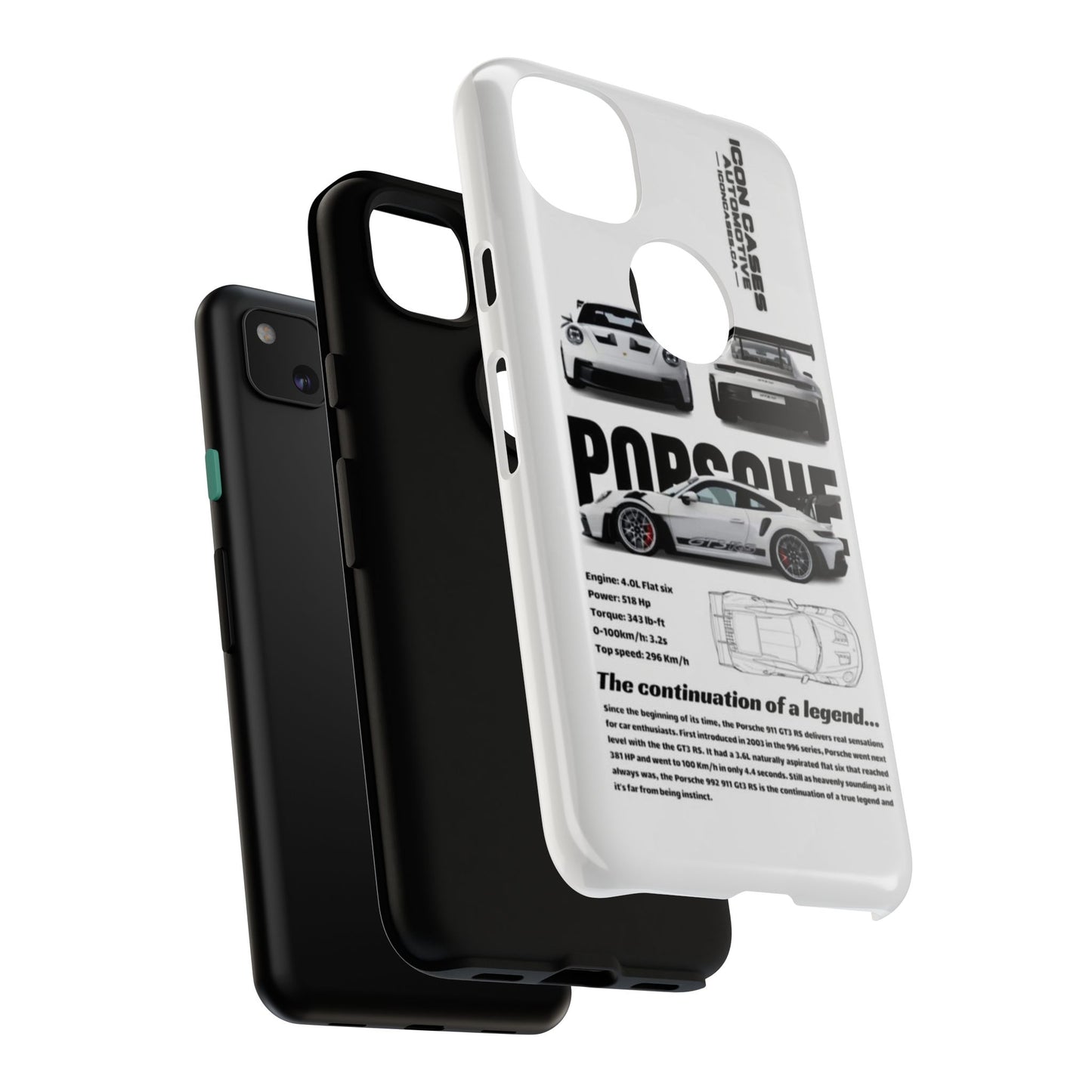 Porsche Phone Case, Tough Car Lover's Gift, Racing Enthusiast Accessory, Durable Auto Merchandise, Birthday Gift for Him