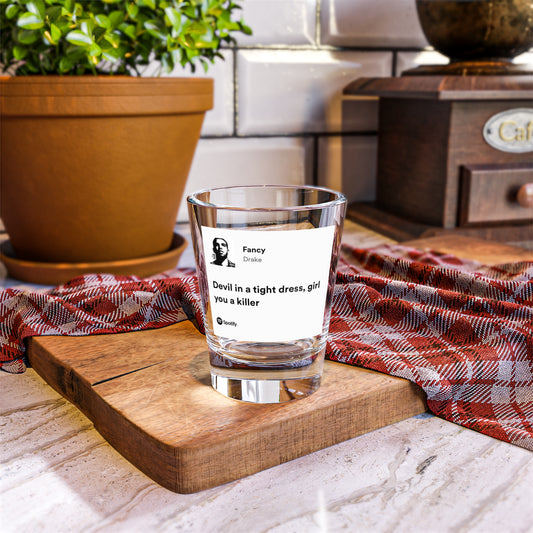 Drake Quote Shot Glass, Unique Barware for Parties, Gift for Music Lovers, Funny Drinking Glass, Housewarming Present, Custom Bar Accessory