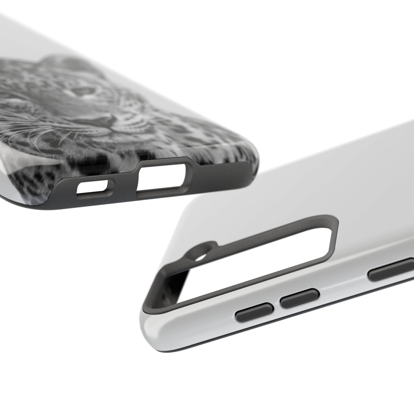 Stylish Tough Phone Case with Majestic Leopard Design