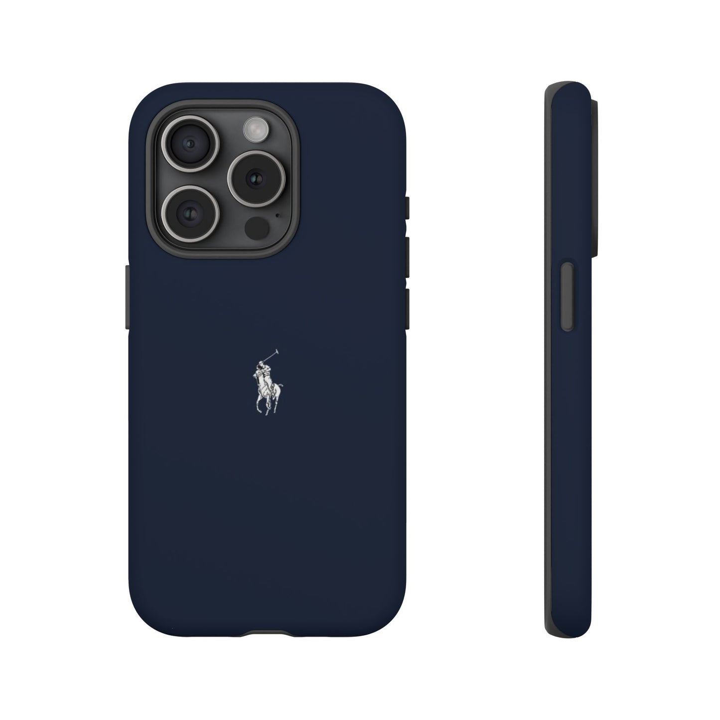 Navy Polo Logo Tough Phone Case — Slim Protective iPhone Cover
