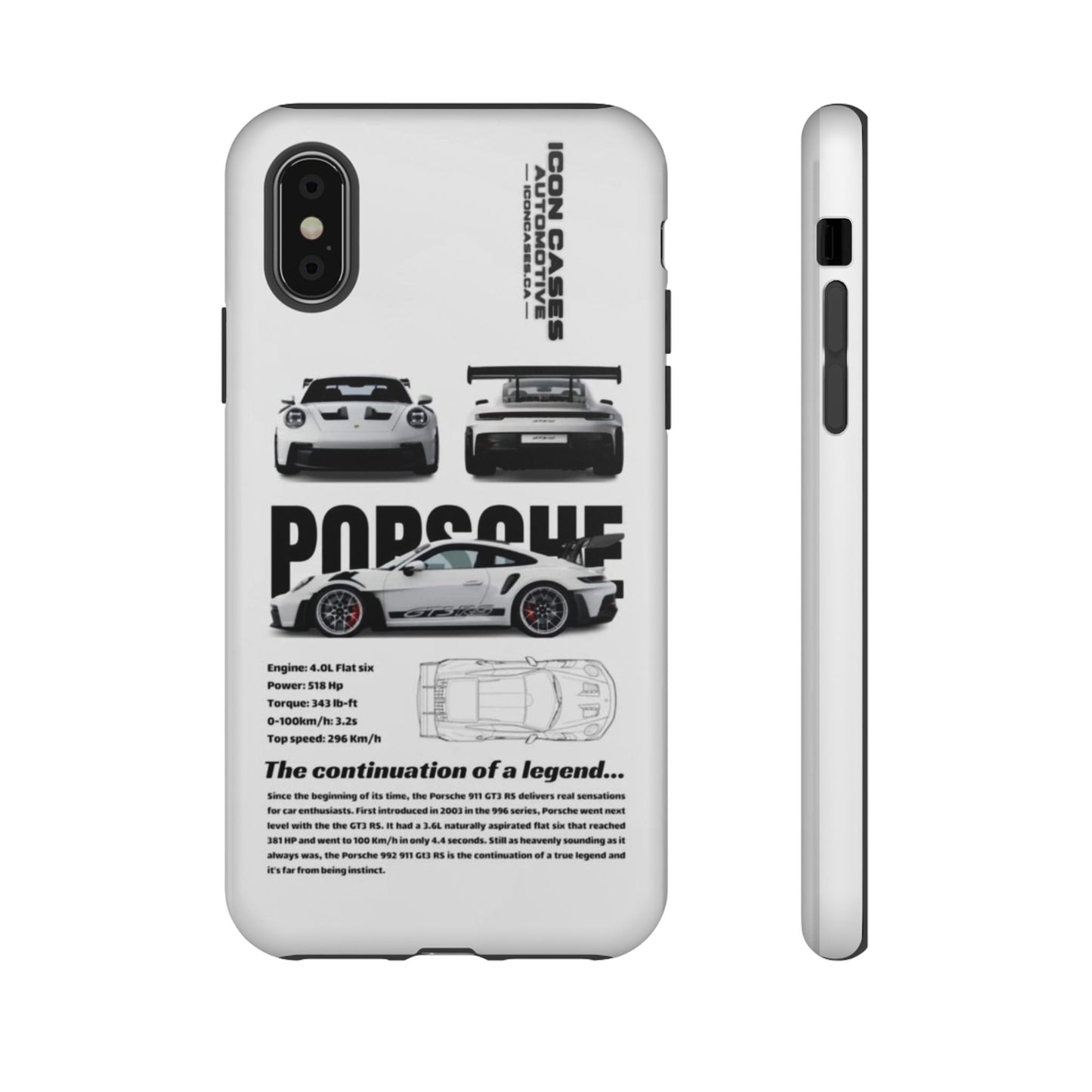 Porsche Phone Case, Tough Car Lover's Gift, Racing Enthusiast Accessory, Durable Auto Merchandise, Birthday Gift for Him