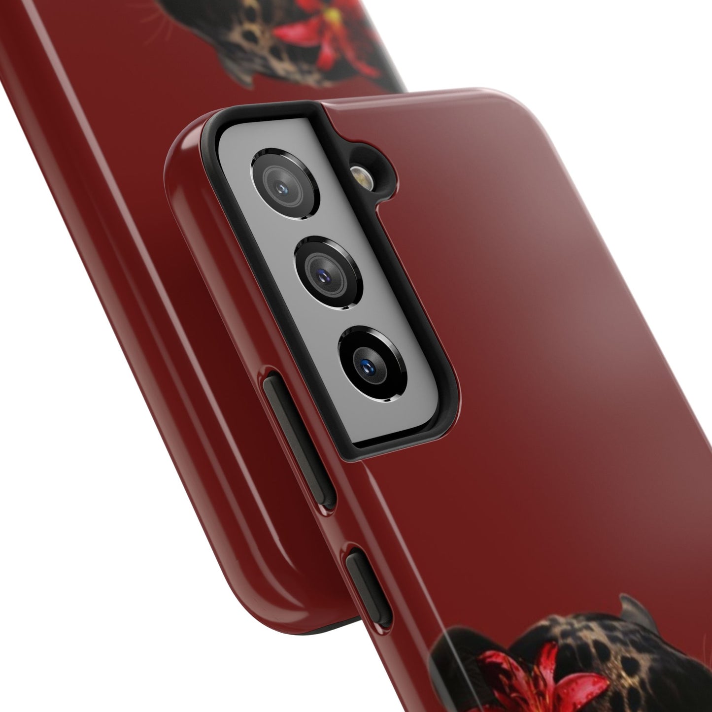 Wild Elegance Tough Phone Case with Panther Design