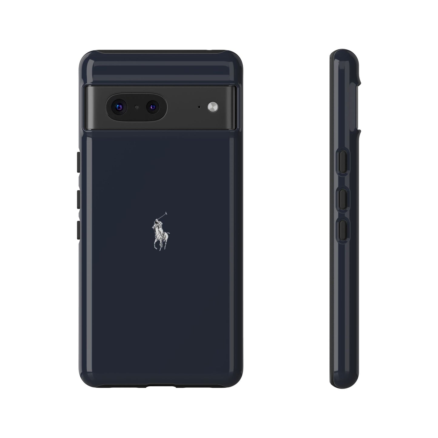 Navy Polo Logo Tough Phone Case — Slim Protective iPhone Cover
