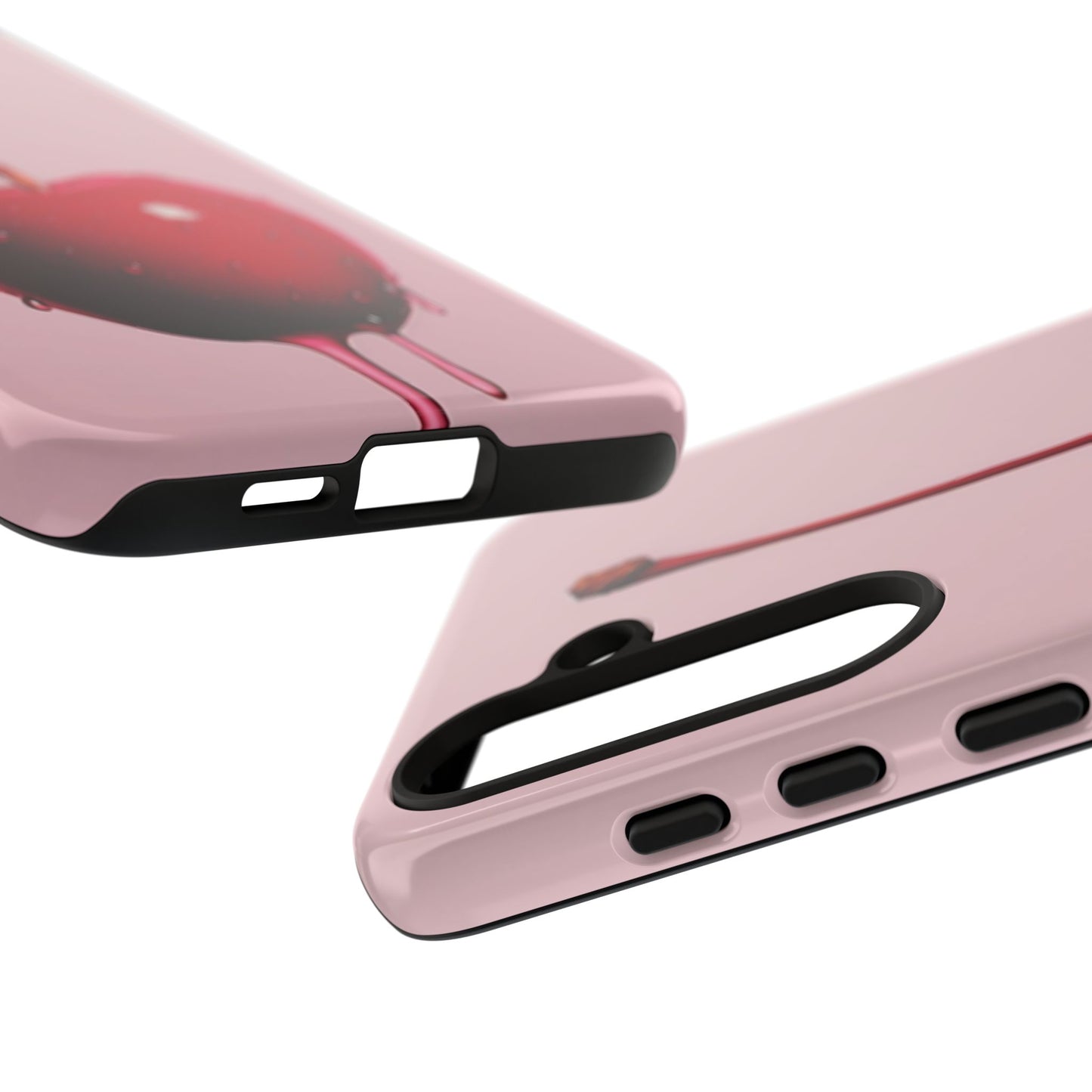 Cherry Drip Phone Case, Tough Phone Cover, Cute Cherry Accessory, Trendy Mobile Case, Kawaii Phone Case, Gift for Her