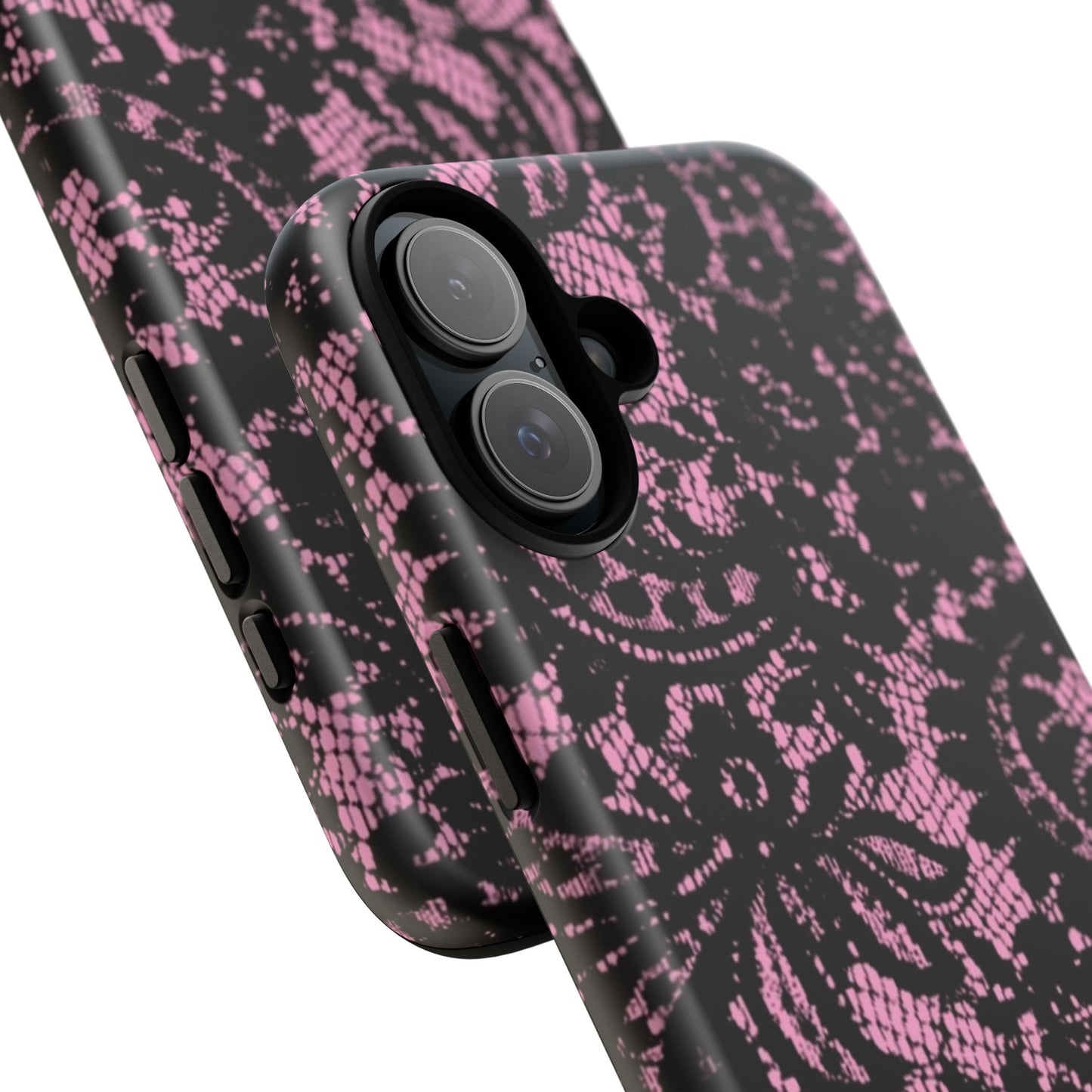 Phone Case — Pink Lace Floral Tough Protective Case