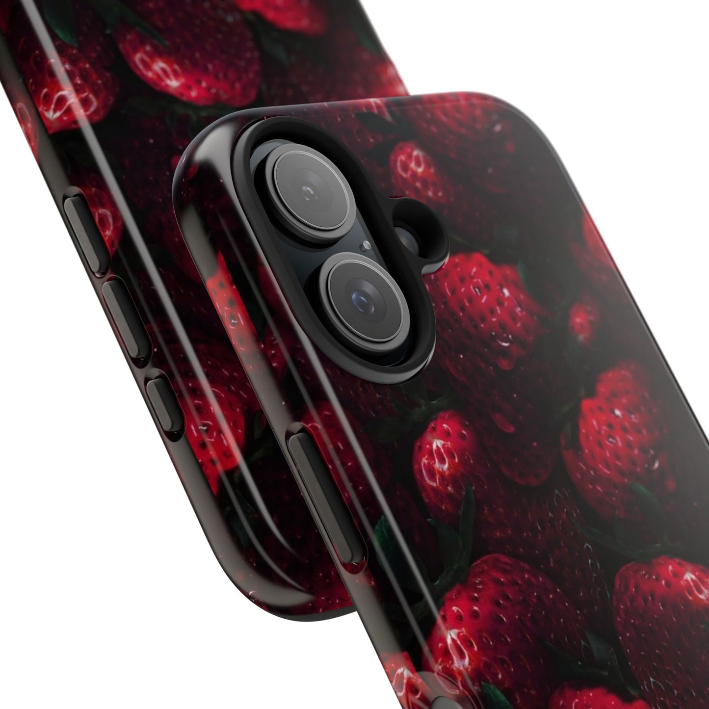 Berry Burst Tough Phone Case - Durable Protection with Strawberry Design
