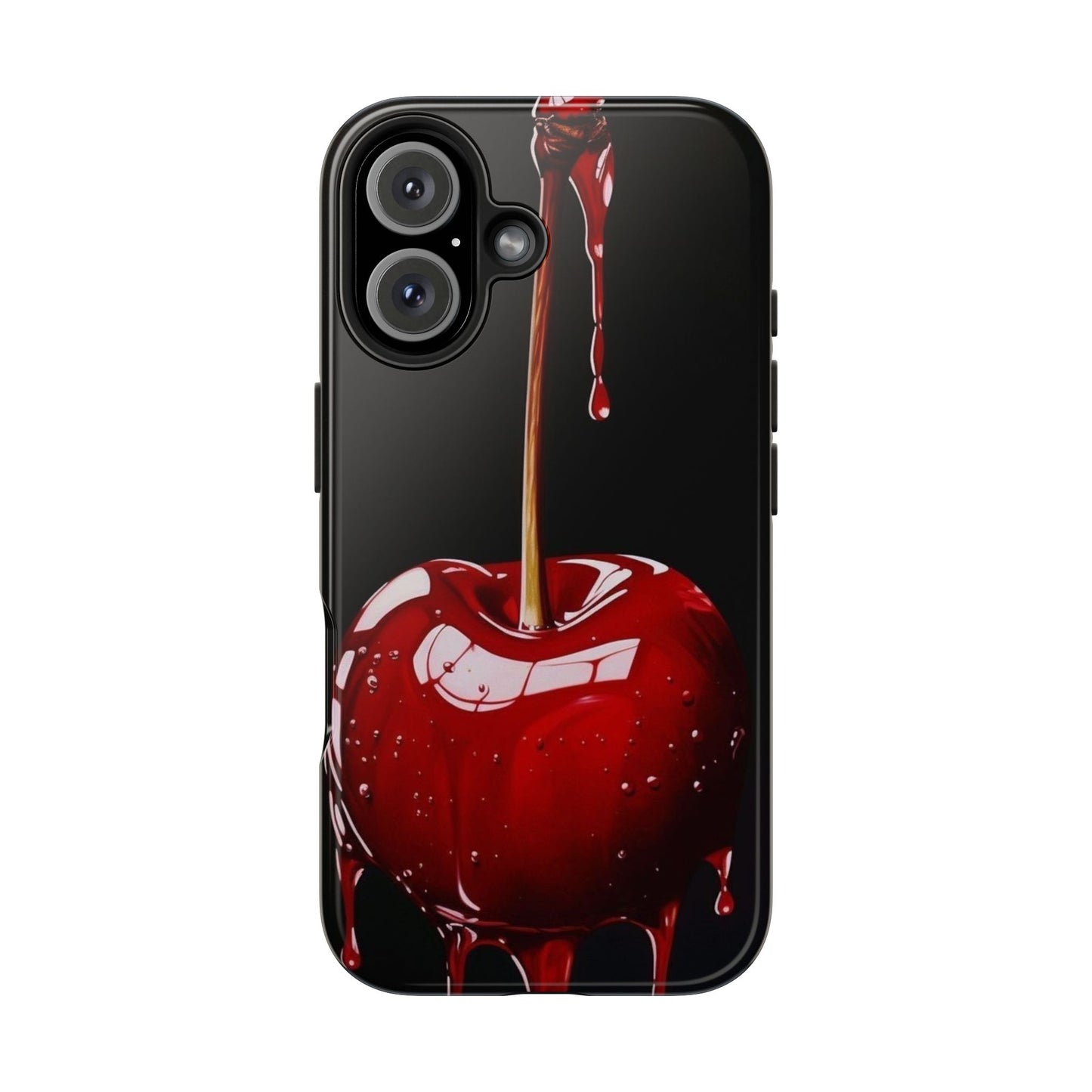 Dripping Cherry Tough Phone Case - Stylish Protection for Your Device