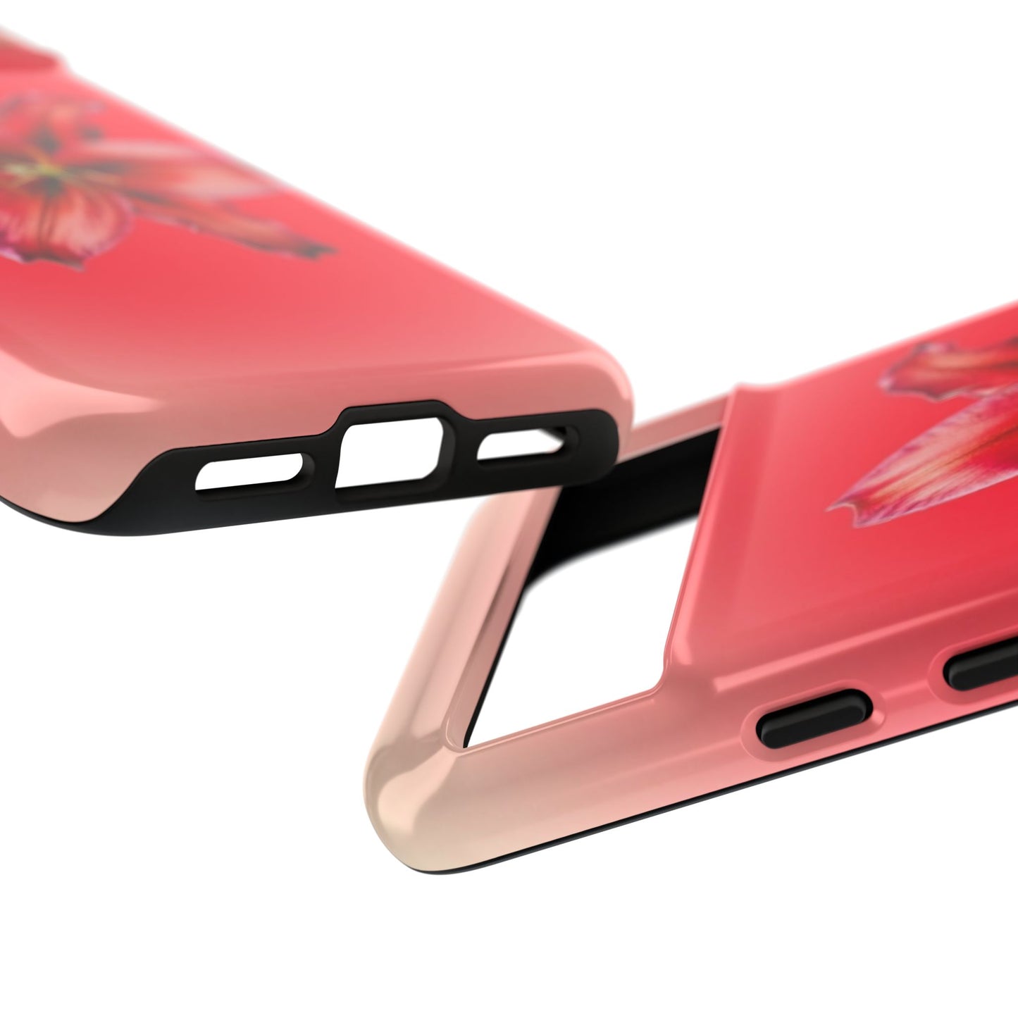 Phone Case - Vibrant Red Lily Glossy & Matte Tough Case