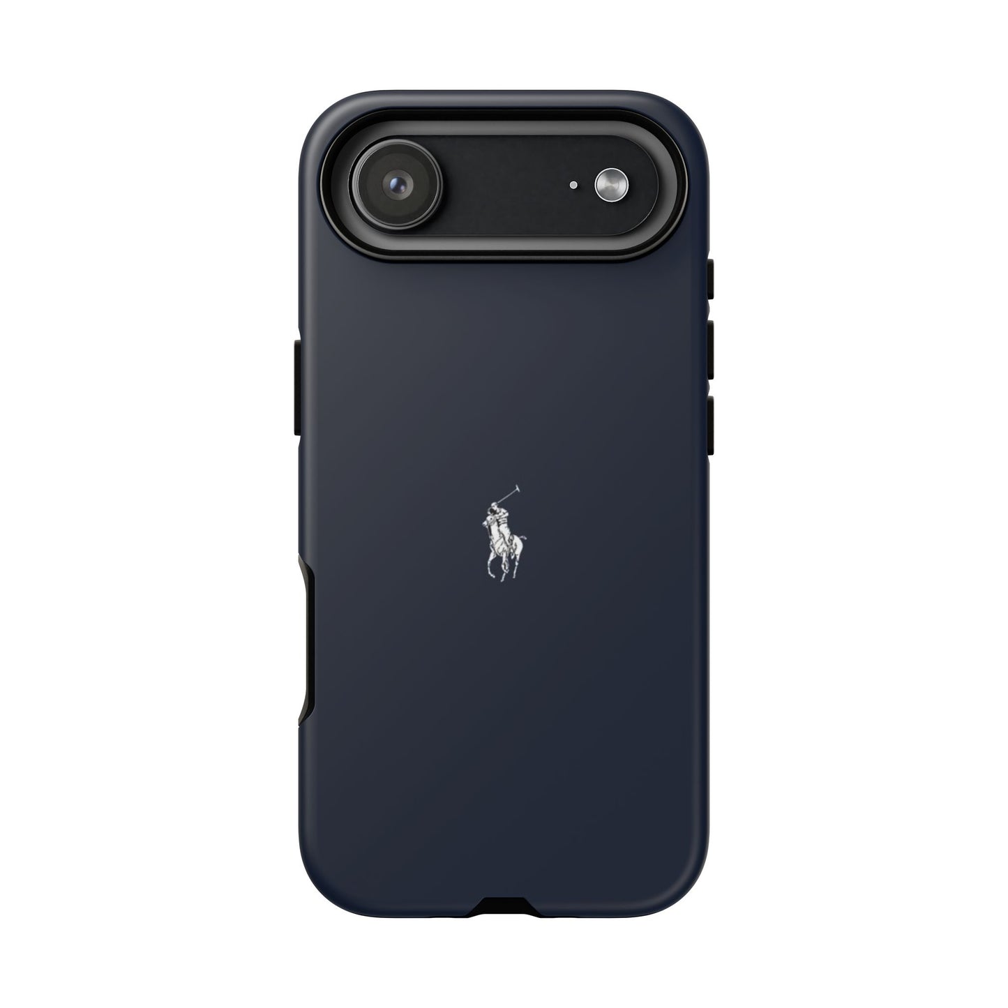 Navy Polo Logo Tough Phone Case — Slim Protective iPhone Cover