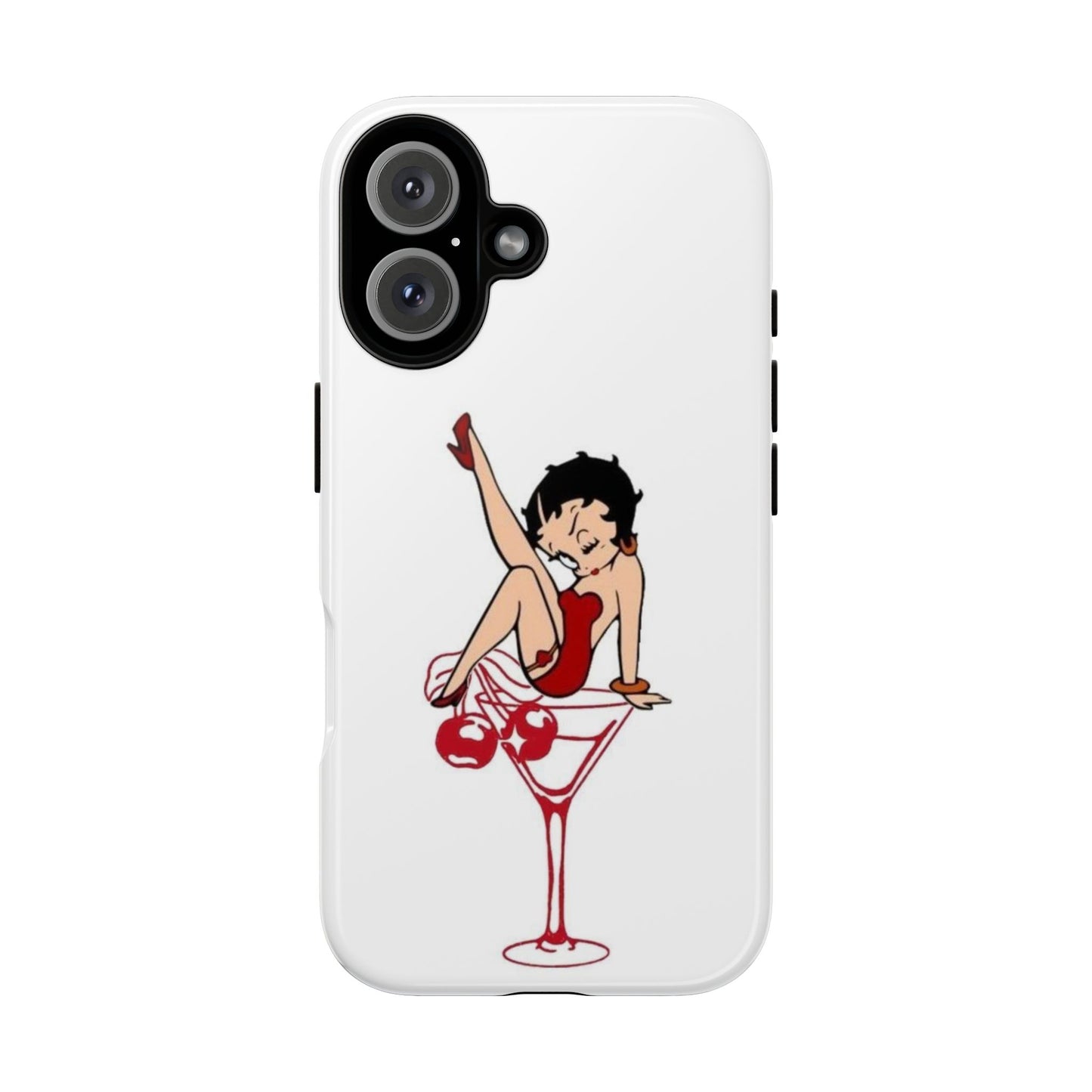Betty Boop Martini Phone Case - Stylish Tough Cases for Fun Lovers