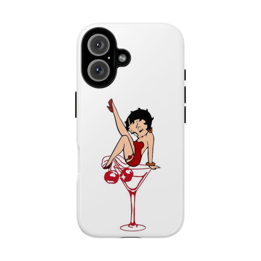 Betty Boop Martini Phone Case - Stylish Tough Cases for Fun Lovers