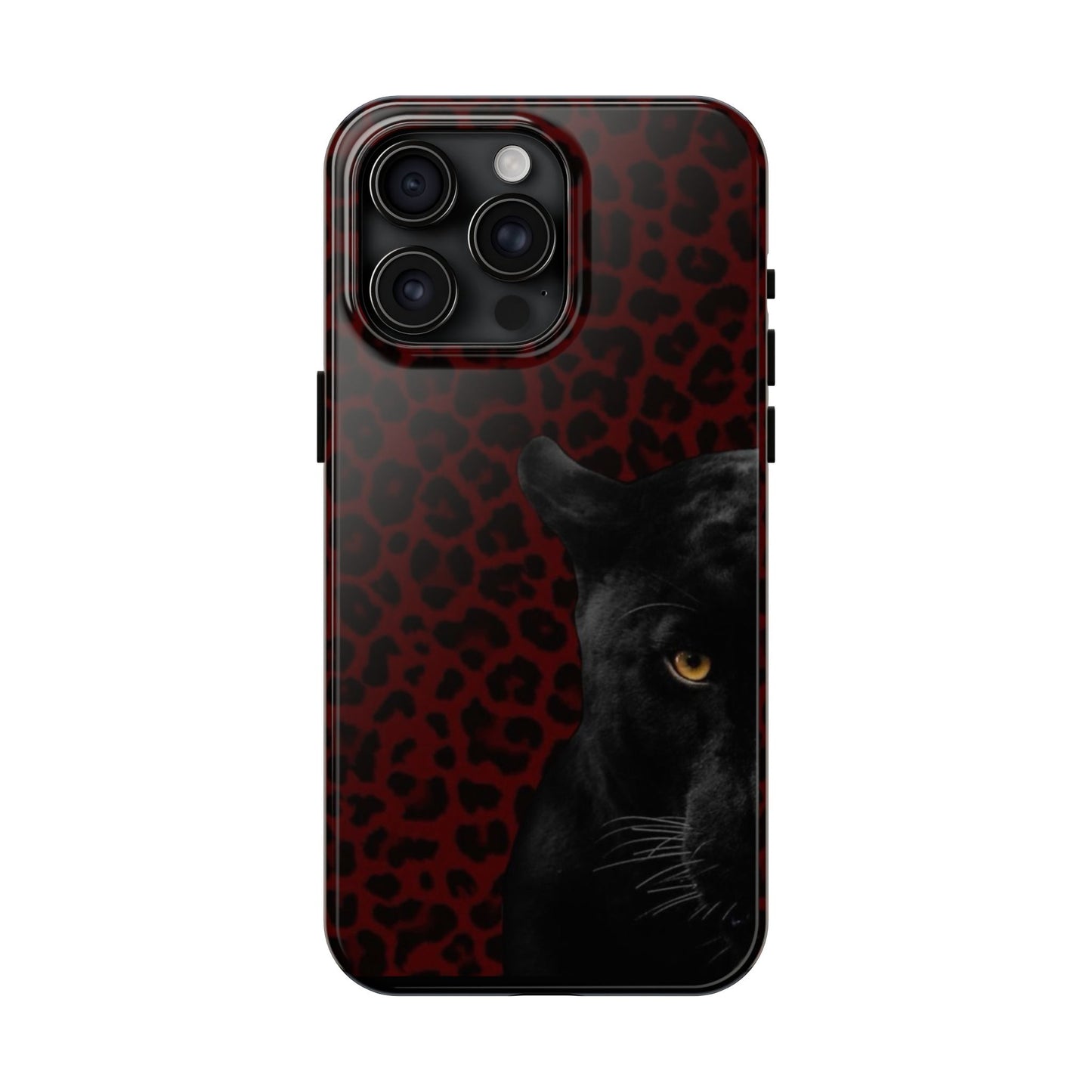 Panther Print Tough Phone Case – Stylish and Durable Protection