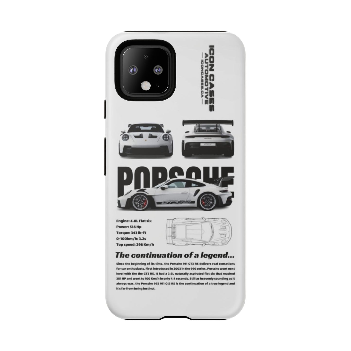 Porsche Phone Case, Tough Car Lover's Gift, Racing Enthusiast Accessory, Durable Auto Merchandise, Birthday Gift for Him