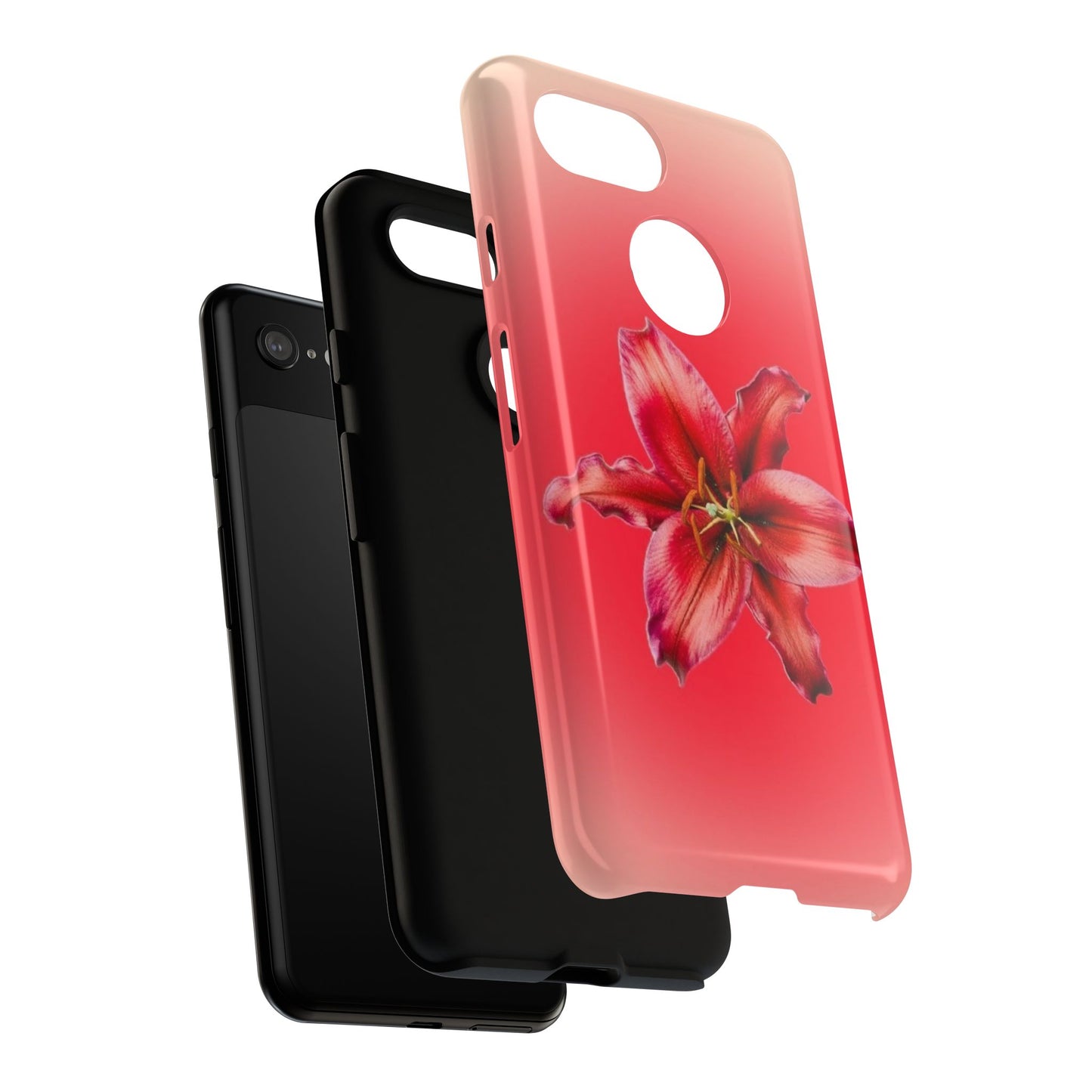 Phone Case - Vibrant Red Lily Glossy & Matte Tough Case
