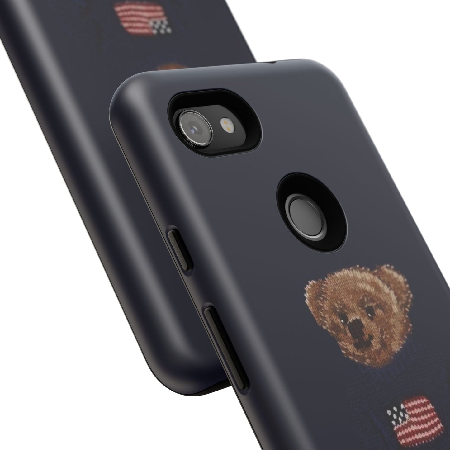 Patriotic Polo Bear Phone Case — Navy Protective Tough Case