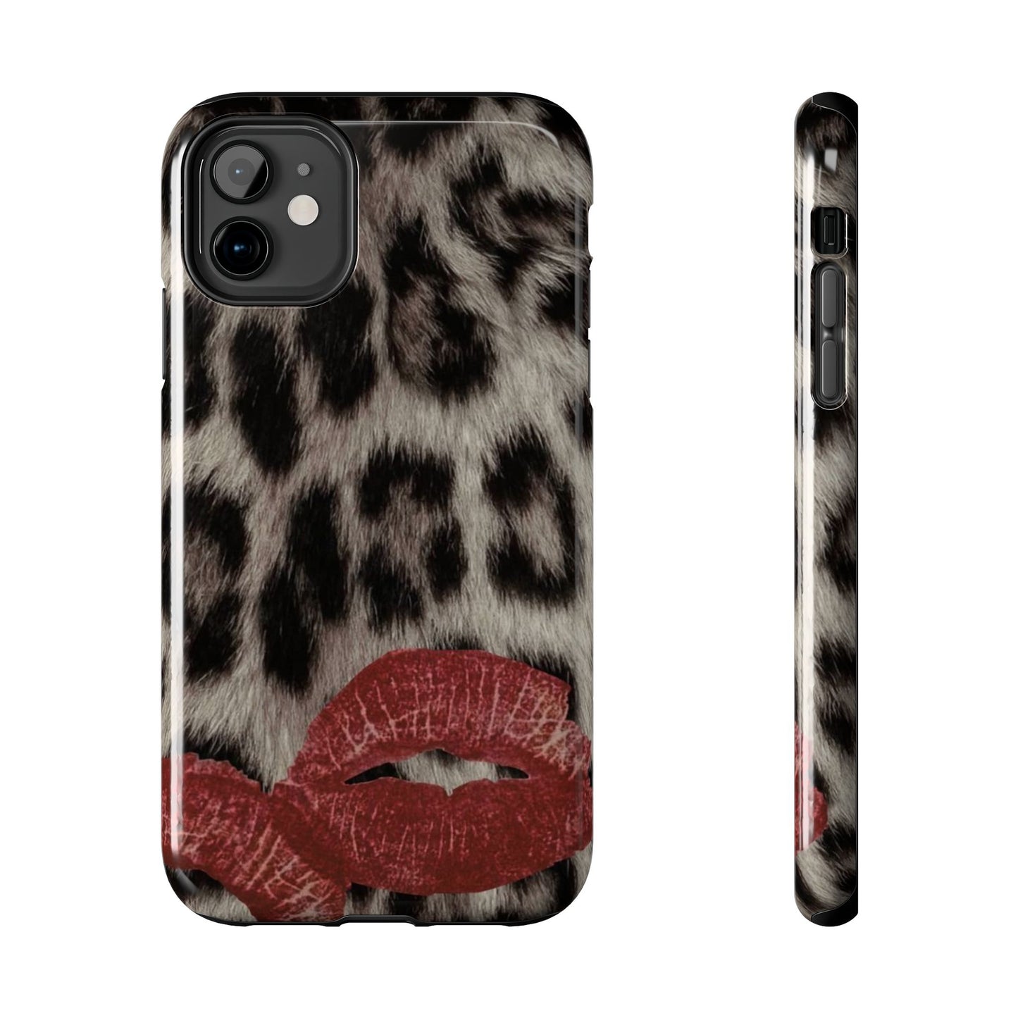 Wild Kiss Leopard Print Phone Case - Tough, Stylish Protection for Trendsetters
