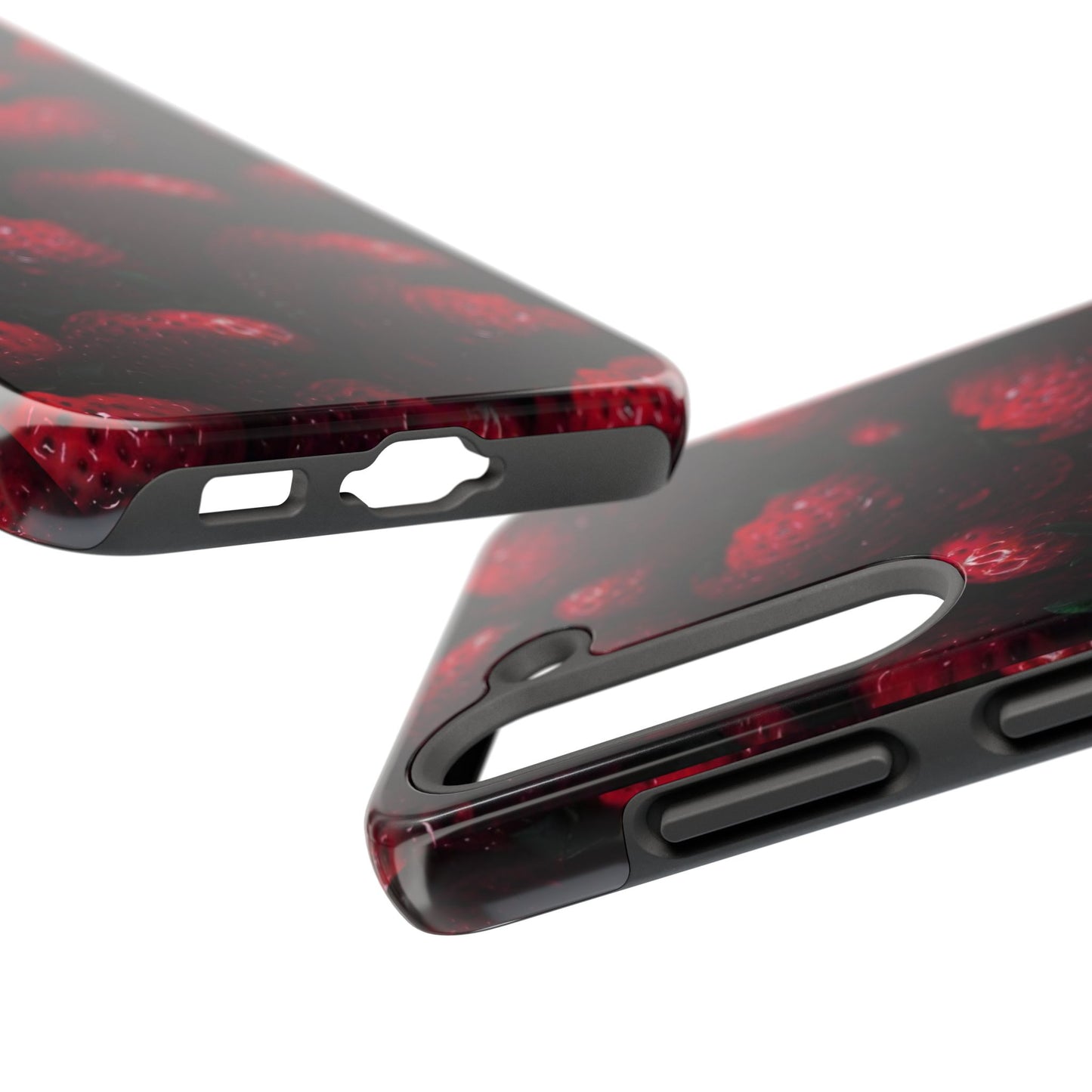 Berry Burst Tough Phone Case - Durable Protection with Strawberry Design