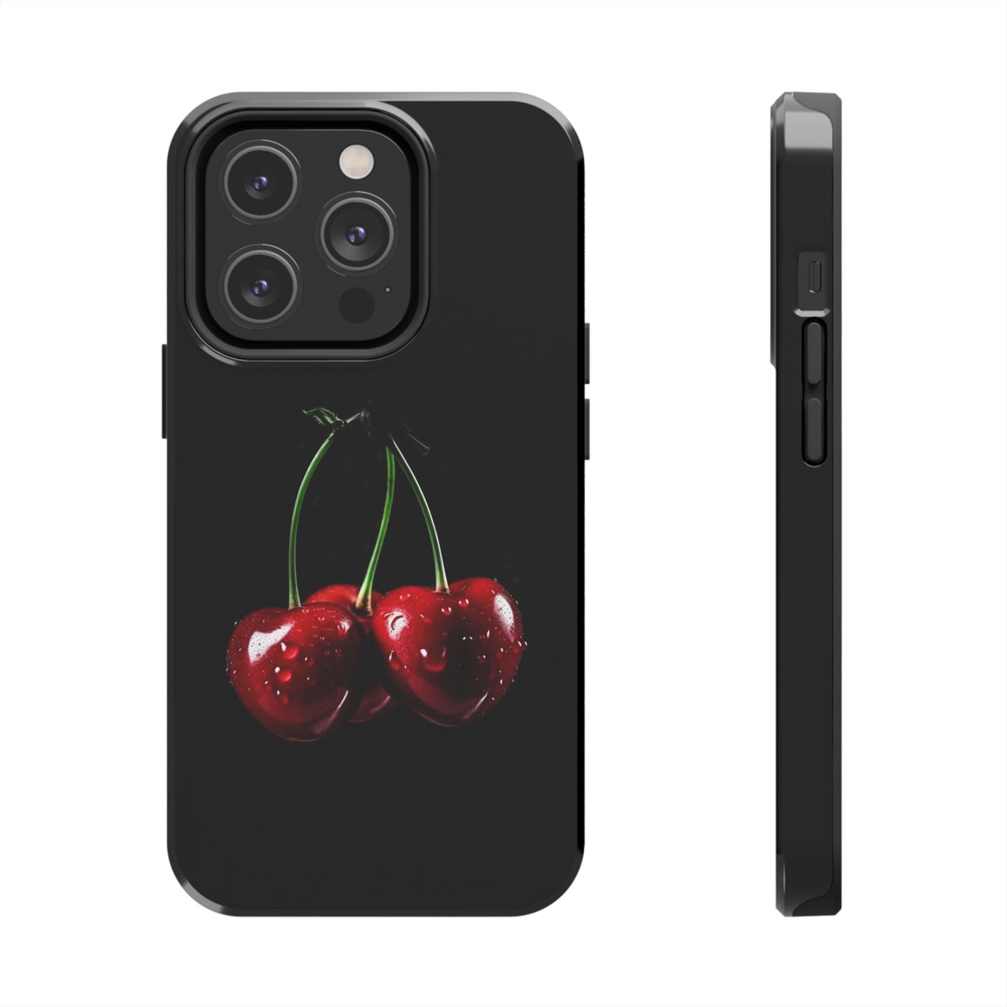 Cherry Splash Tough Phone Case - Durable, Stylish Protection